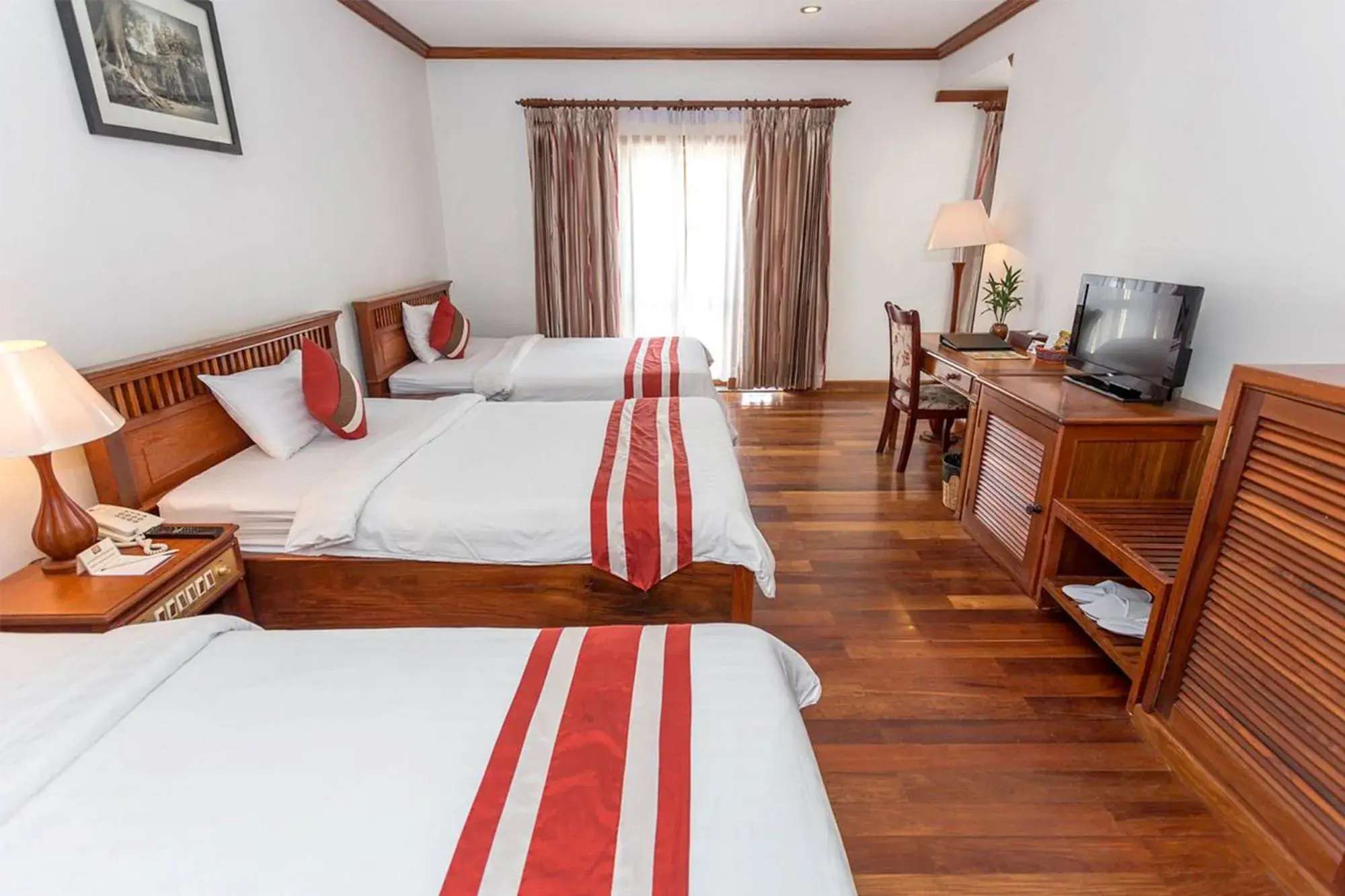 Bed in Cheathata CTA Hotel Siem Reap