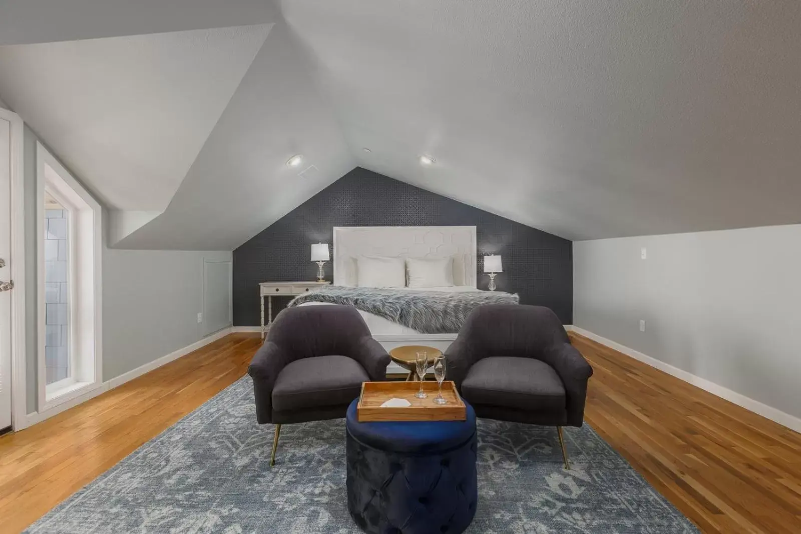 Bed, Seating Area in Ocean House