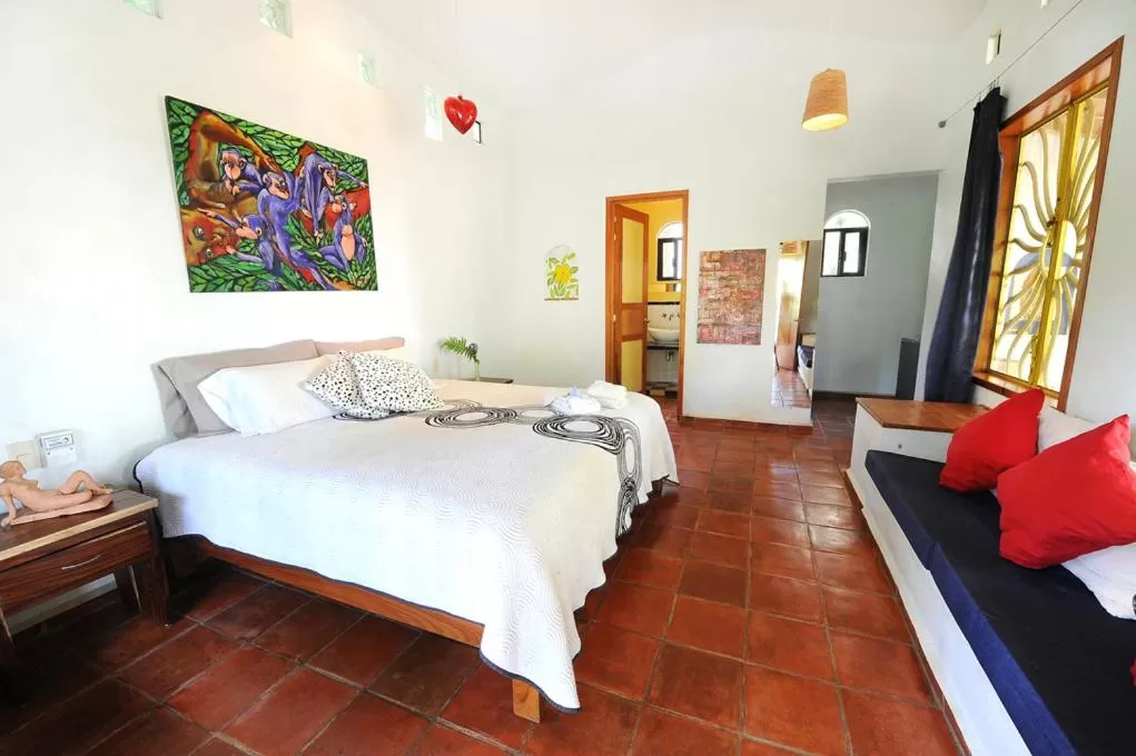 Bed in Hotel Villa Mozart y Macondo