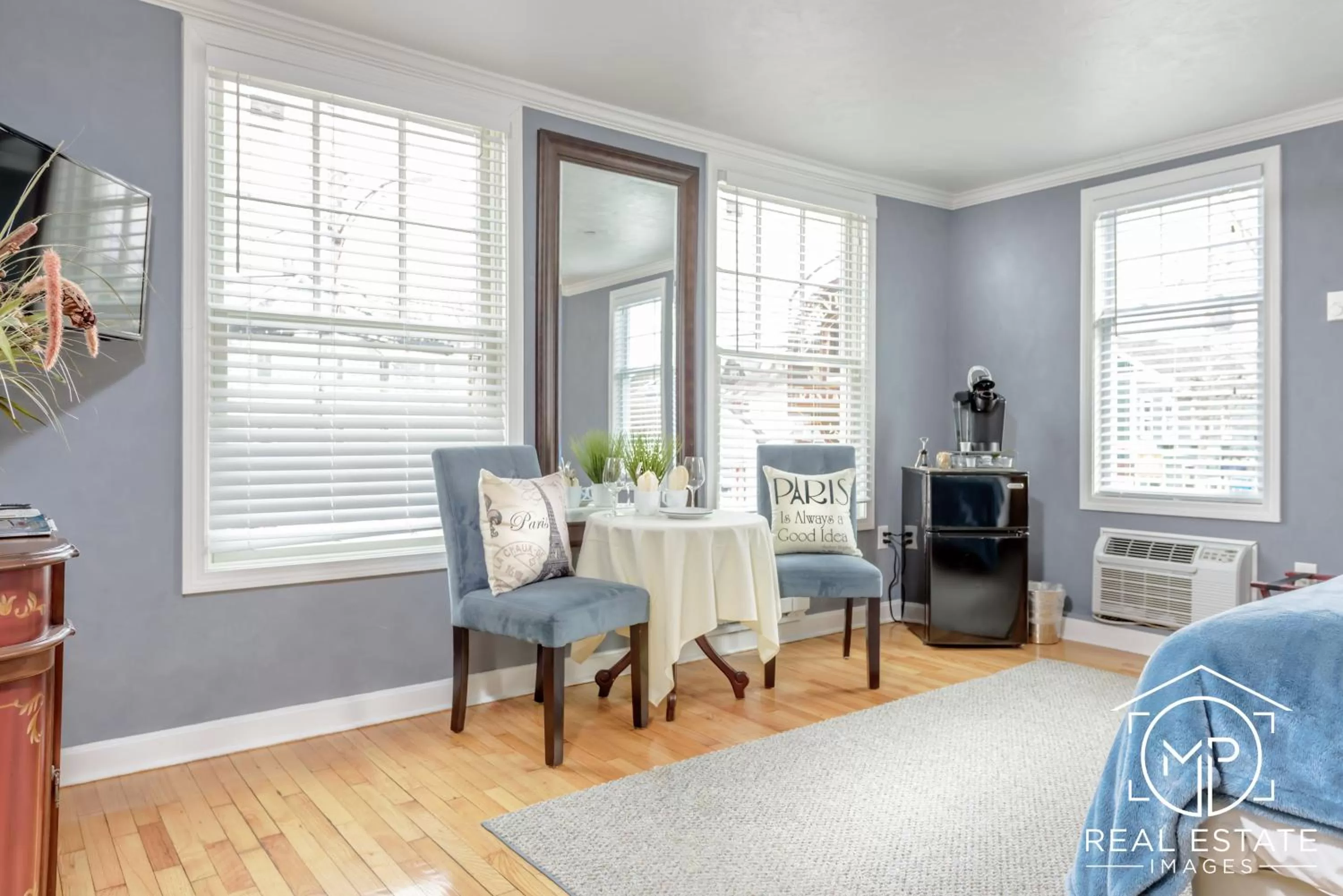 Seating area in Bouchard Restaurant & Inn
