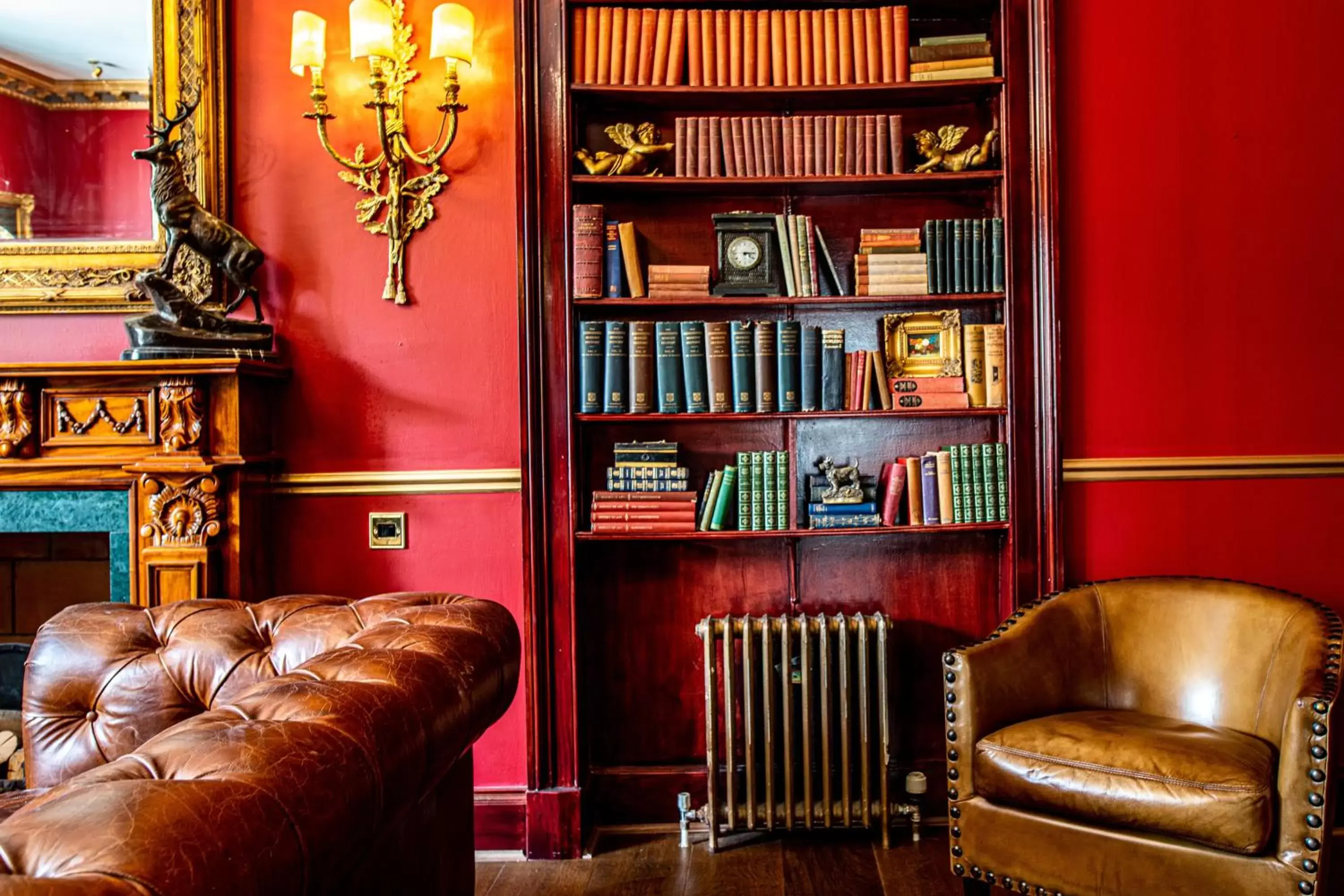 Library in Melville Castle Hotel