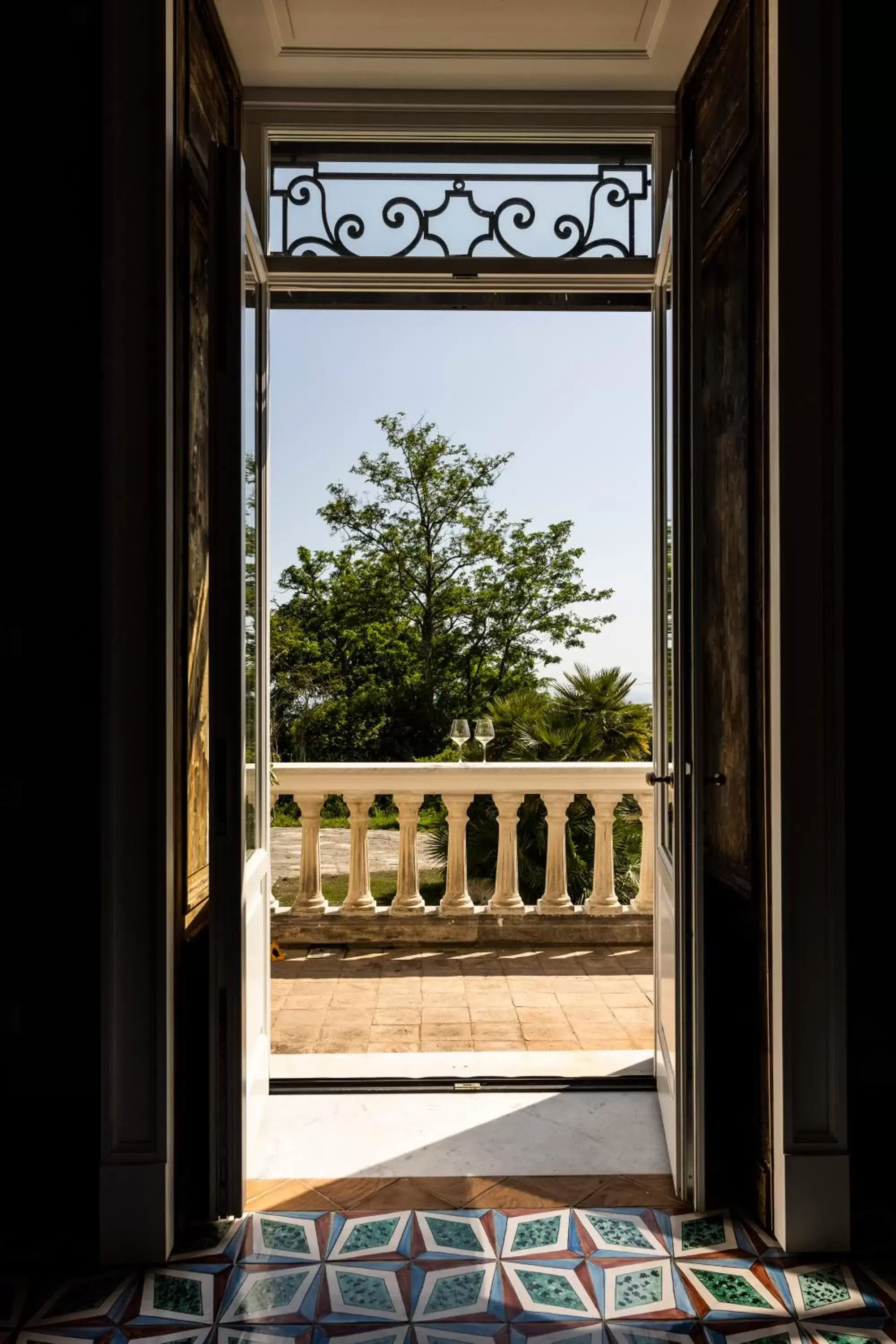 Garden view in Villa Carafa De Cillis