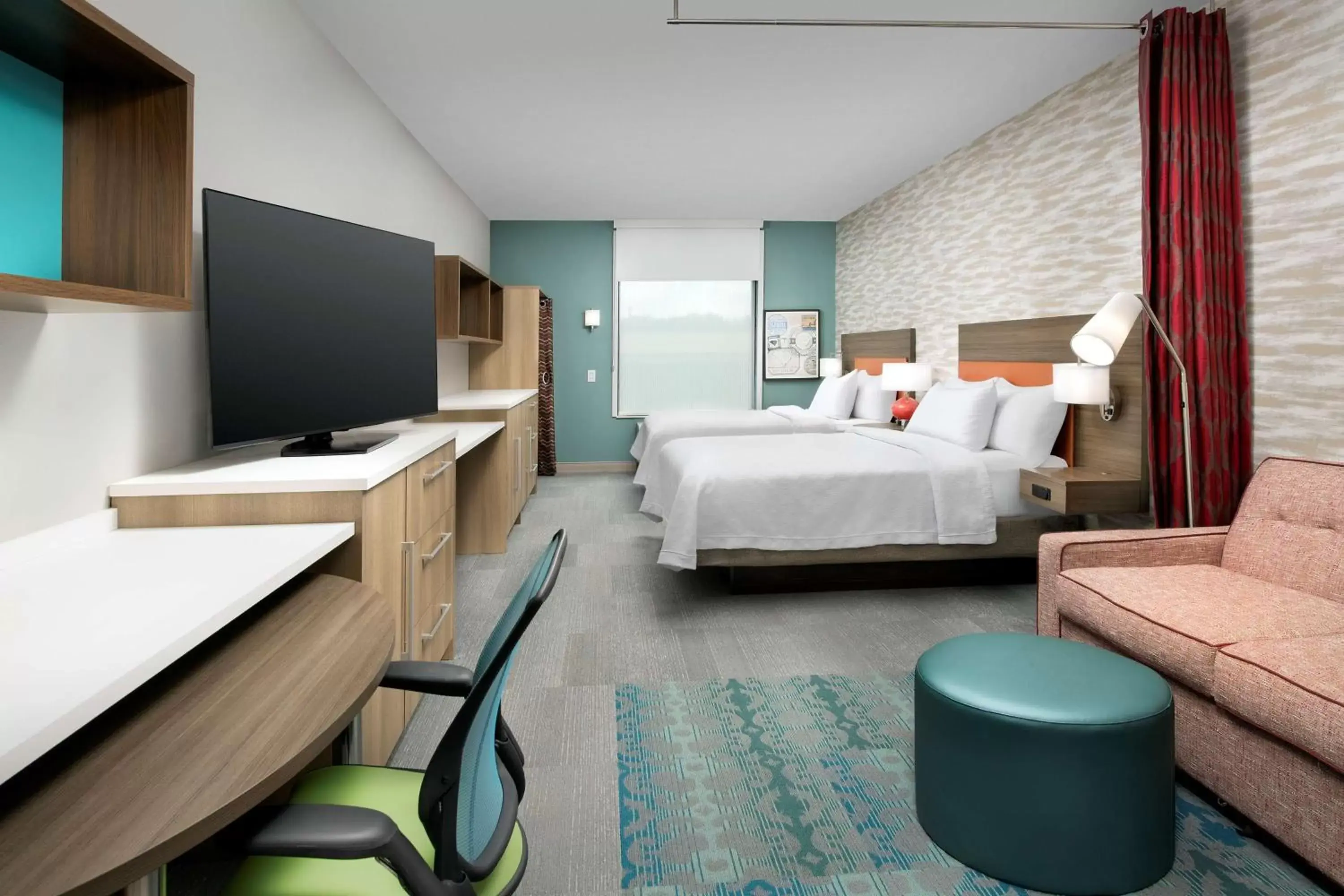 Bedroom, Bed in Home2 Suites By Hilton Columbia Southeast Fort Jackson Bedroom, Bed in Home2 Suites By Hilton Columbia Southeast Fort Jackson