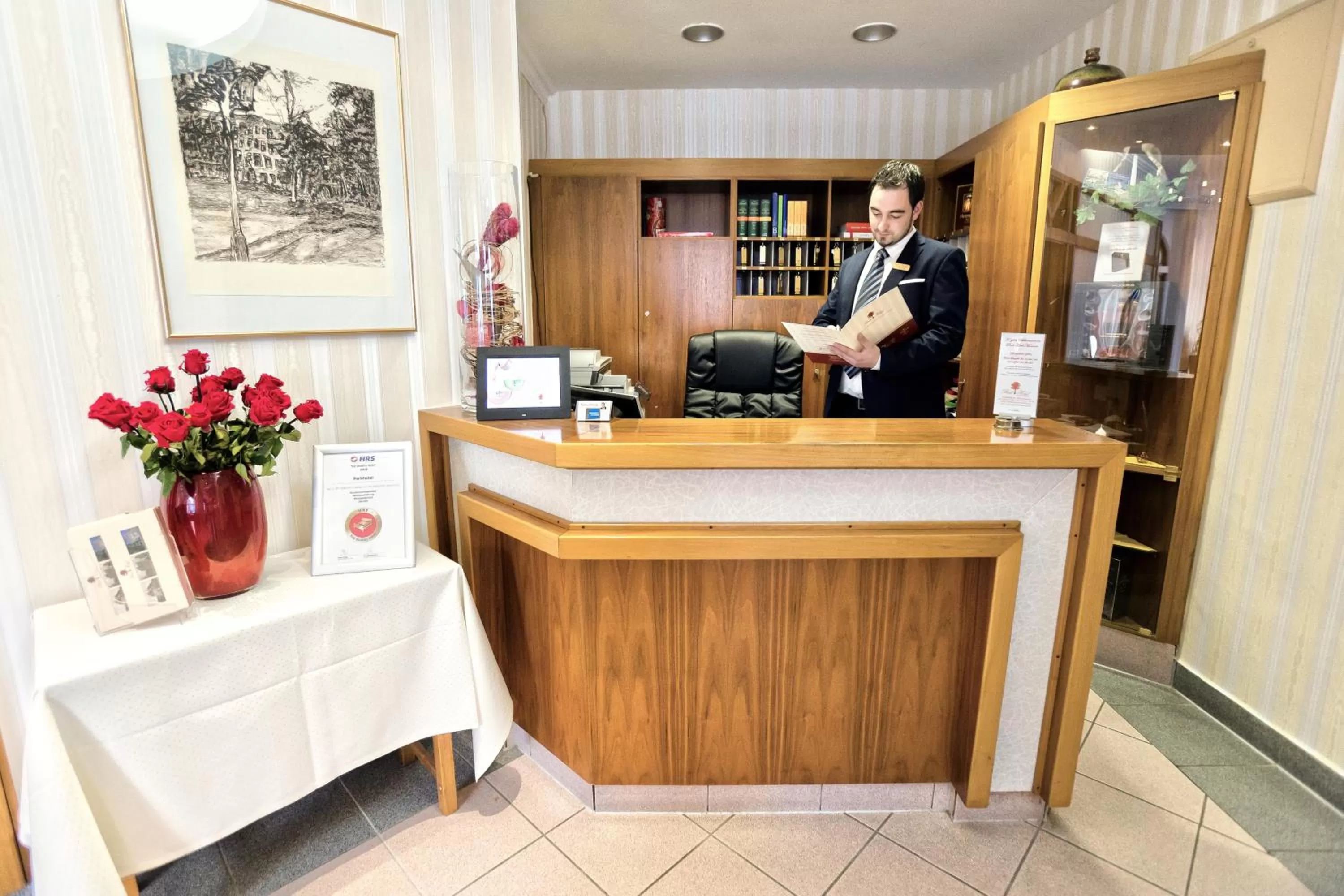 Lobby or reception in Parkhotel Meerane