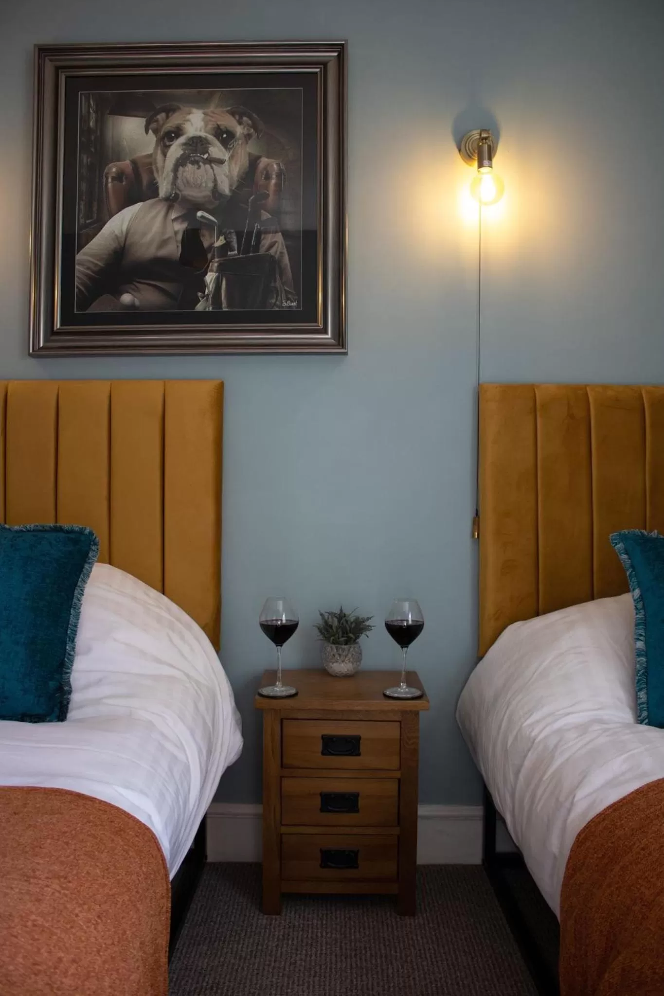 Bed in The Riverside Rooms