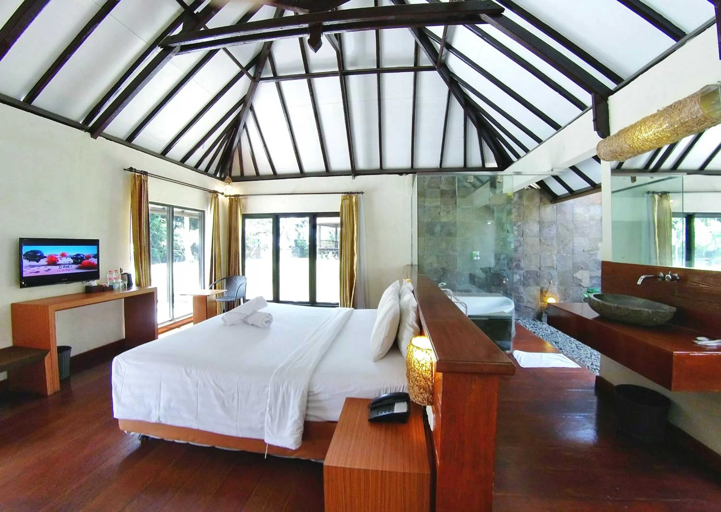 Bed in The Batu Hotel & Villas