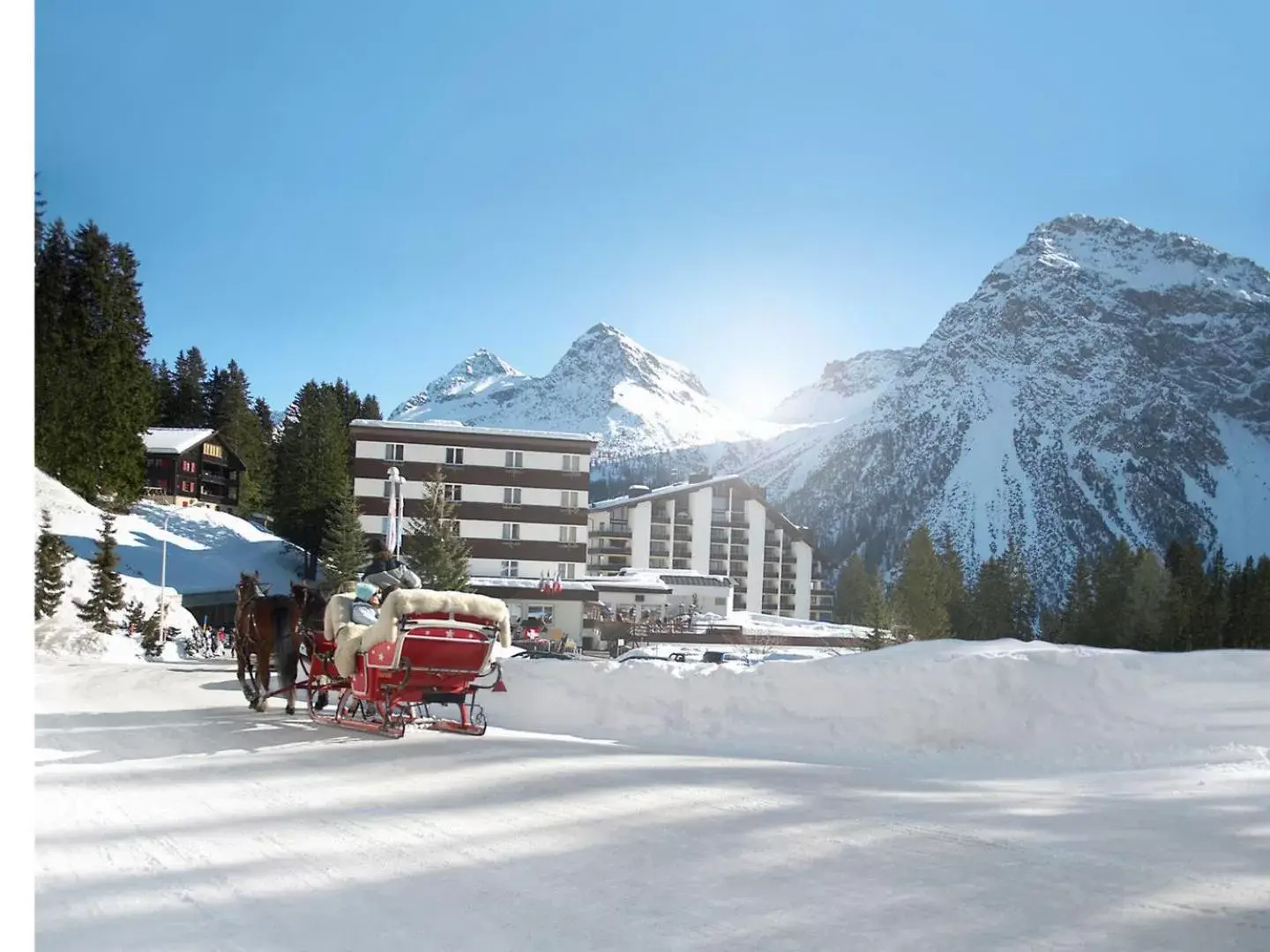 Property building, Winter in ROBINSON AROSA - Adults only
