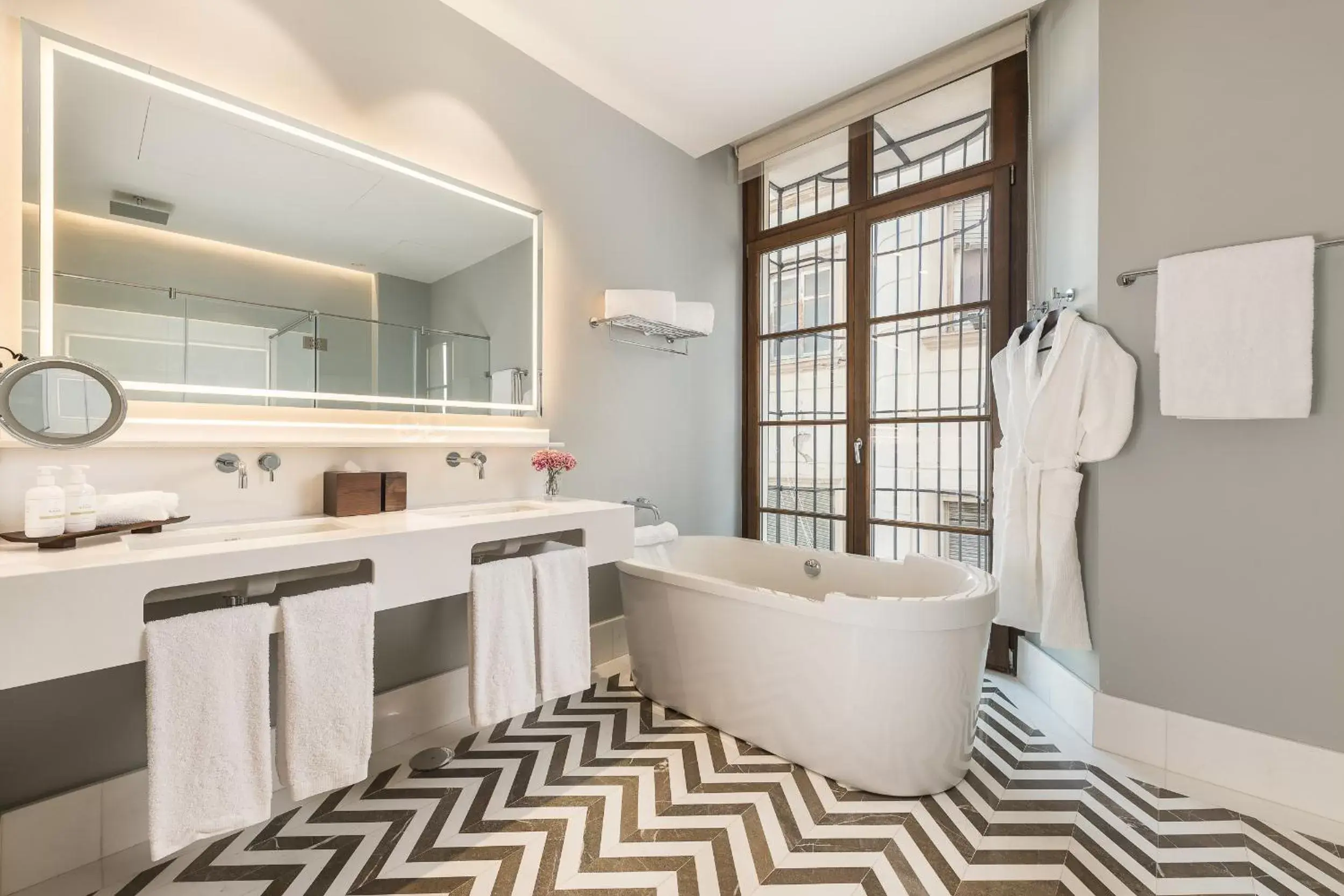 Bathroom in Palacio Solecio, a Small Luxury Hotel of the World