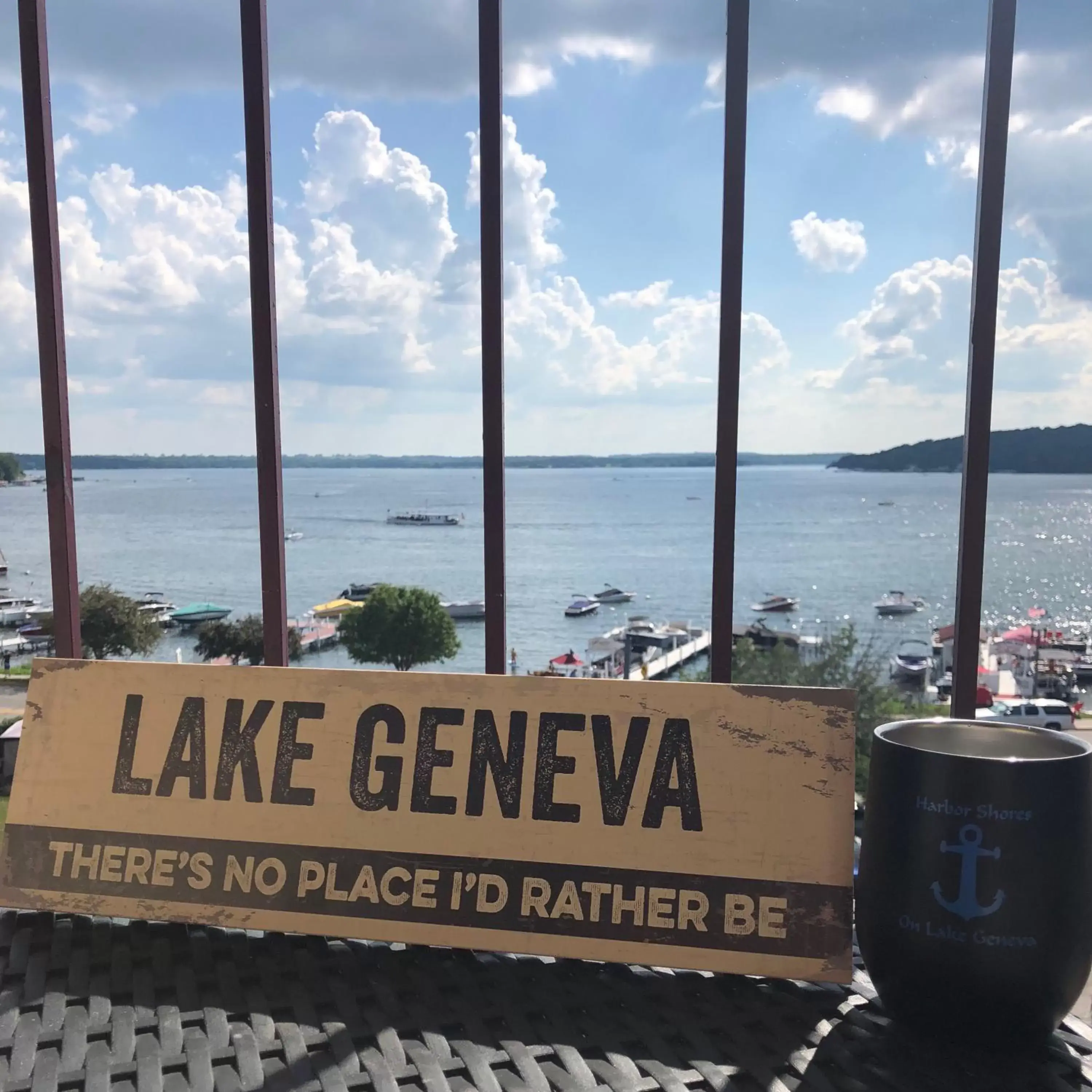 Lake view in Harbor Shores on Lake Geneva