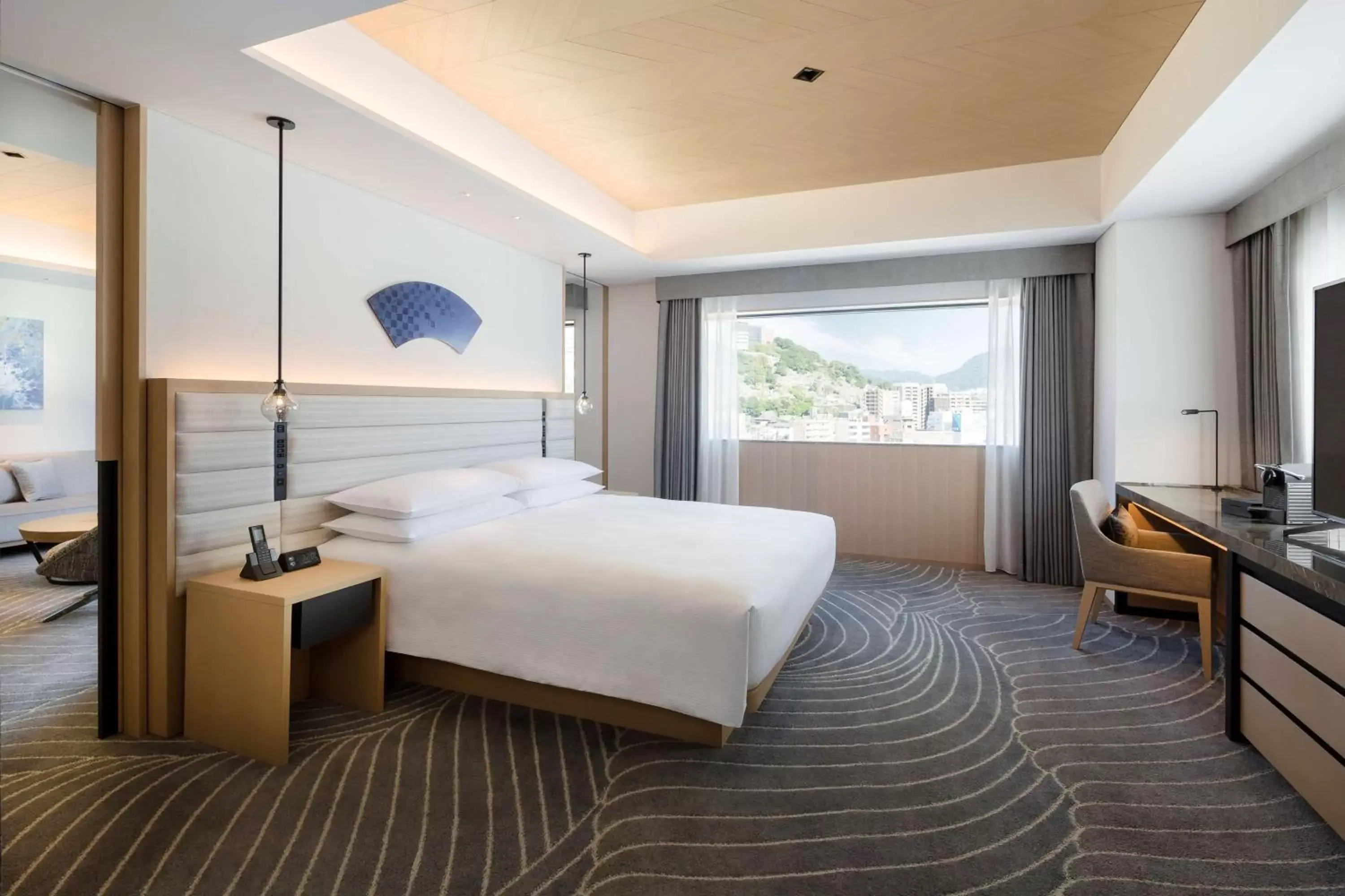 Bedroom, Bed in Hilton Nagasaki Bedroom, Bed in Hilton Nagasaki