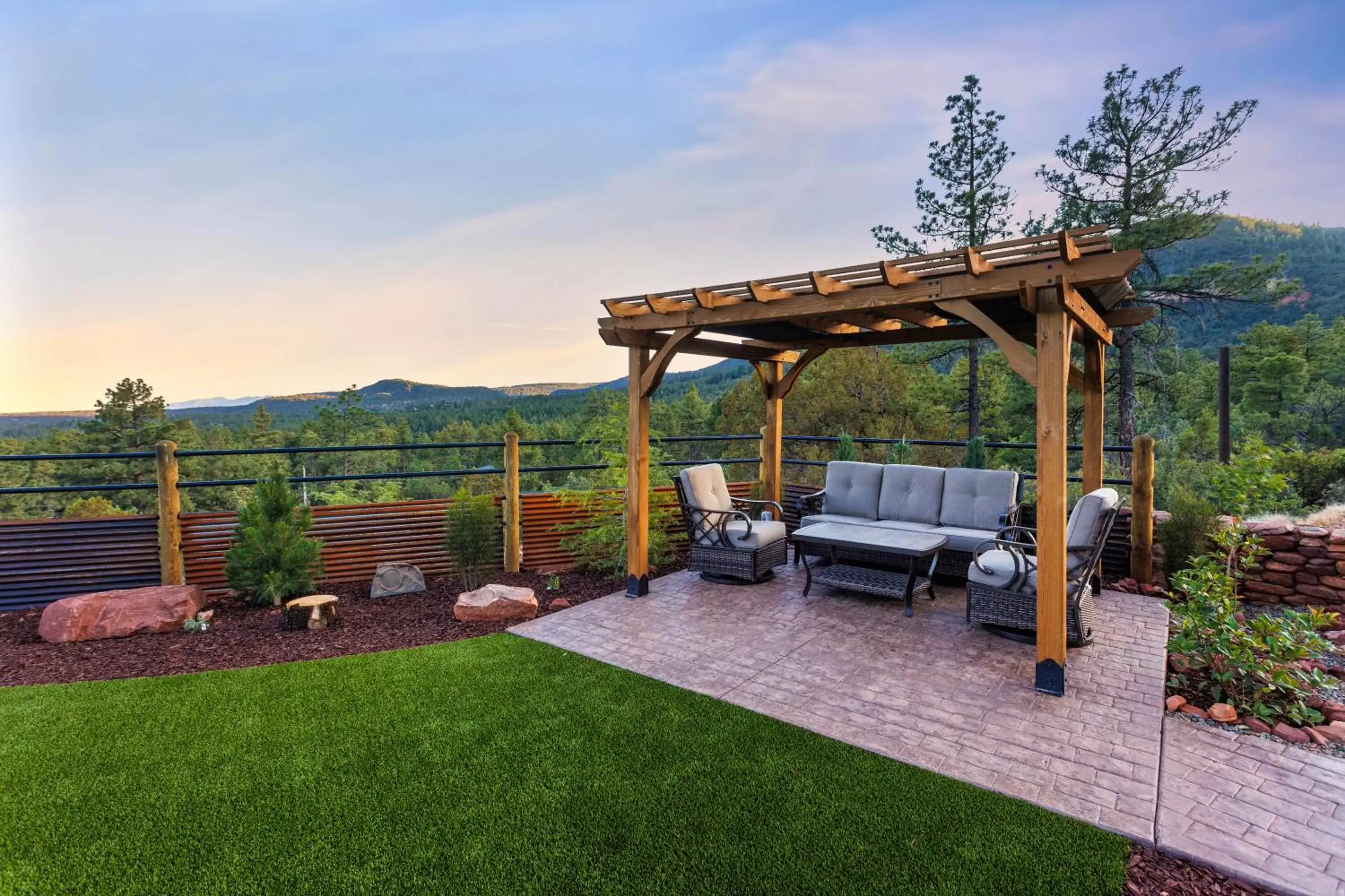 Patio in Lodge at 5600