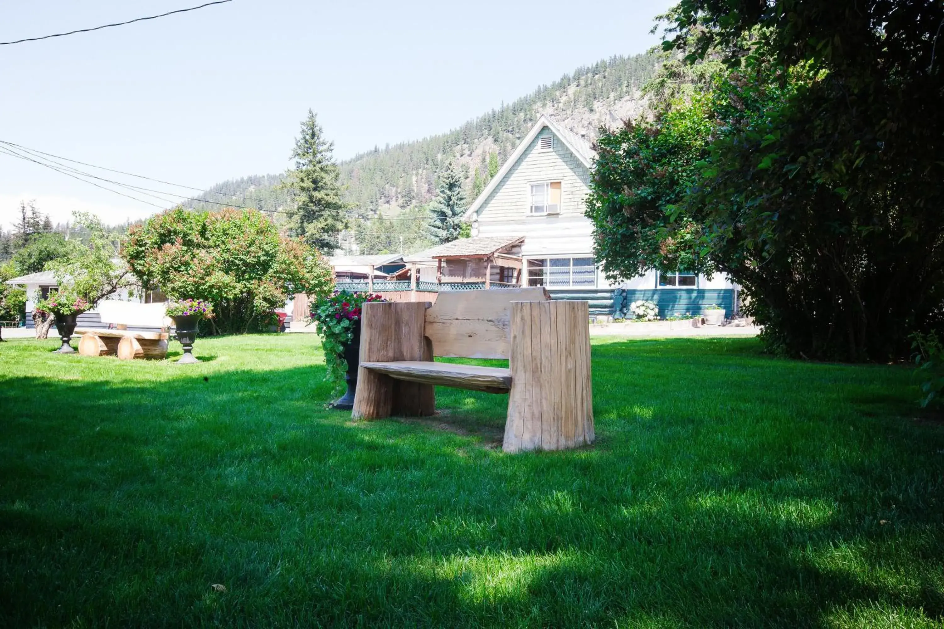 Garden in Lakeside Motel