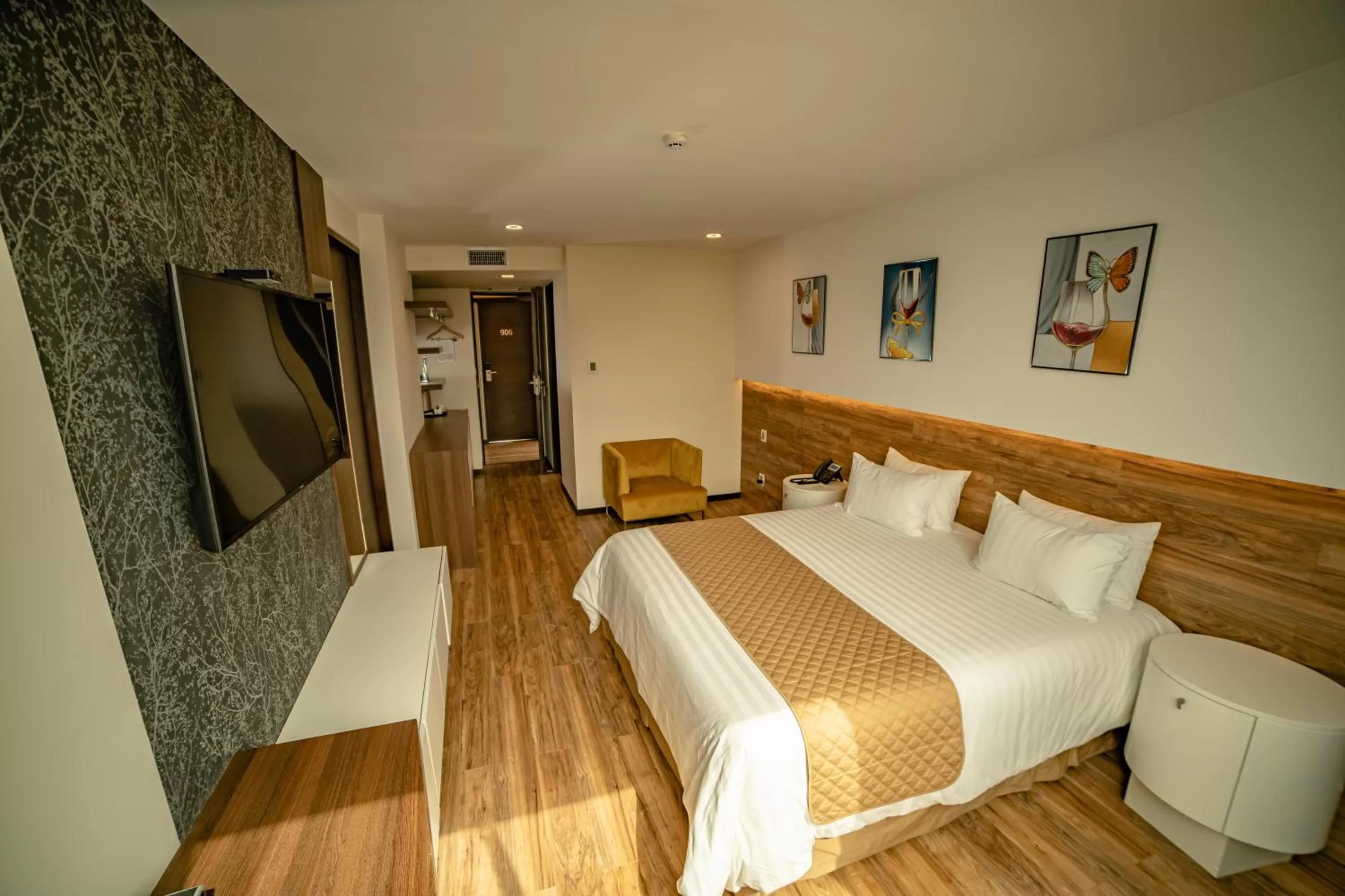 Bedroom, Bed in Hotel La Peonía