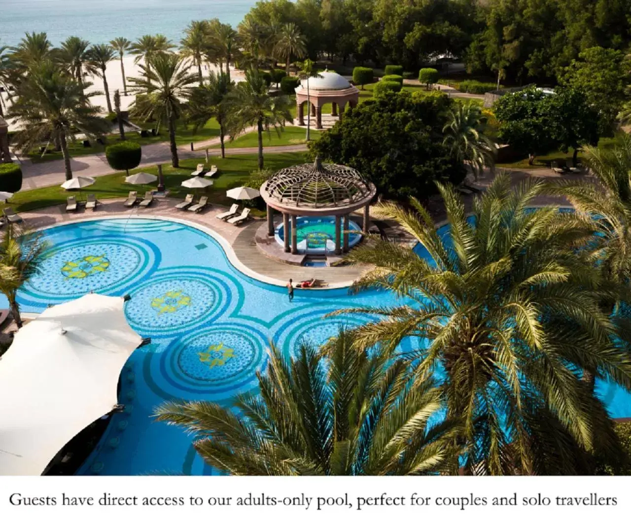 Swimming pool, Pool View in Emirates Palace Mandarin Oriental, Abu Dhabi