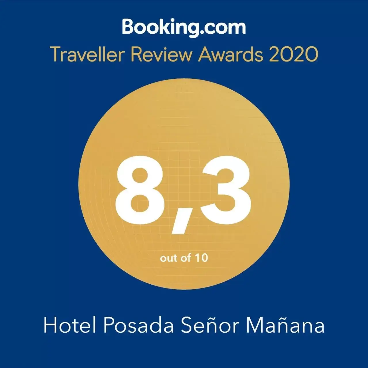 Certificate/Award in Hotel Posada Señor Mañana