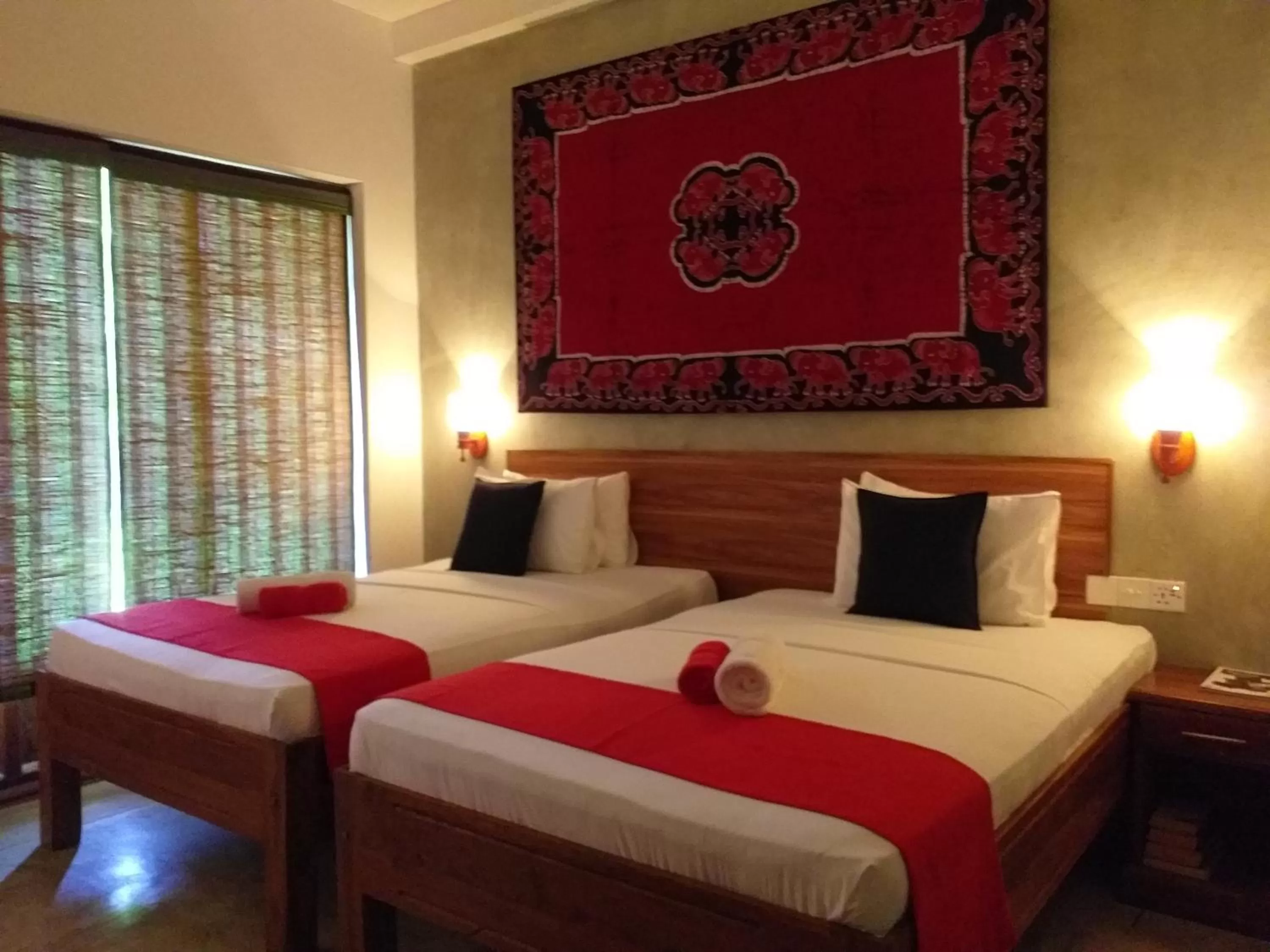 Bed in Green Wood Villa Negombo