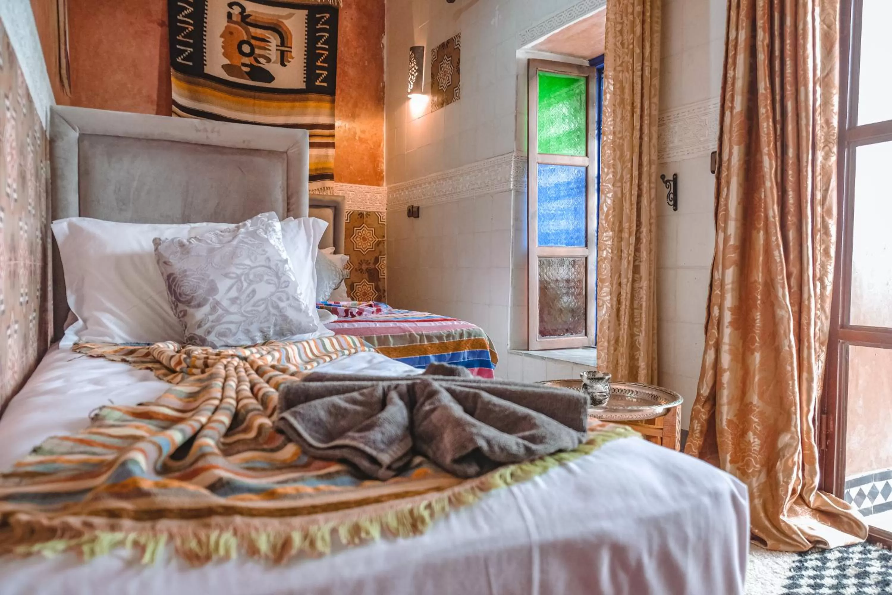Bed in Héritage Lalla Aicha Hotel & Spa