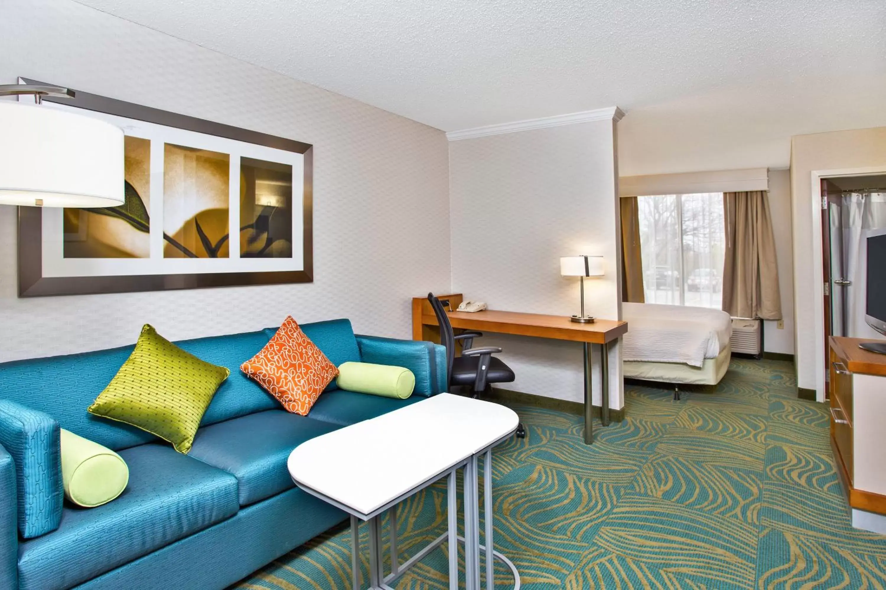 Photo of the whole room, Seating Area in SpringHill Suites by Marriott Chicago Naperville Warrenville