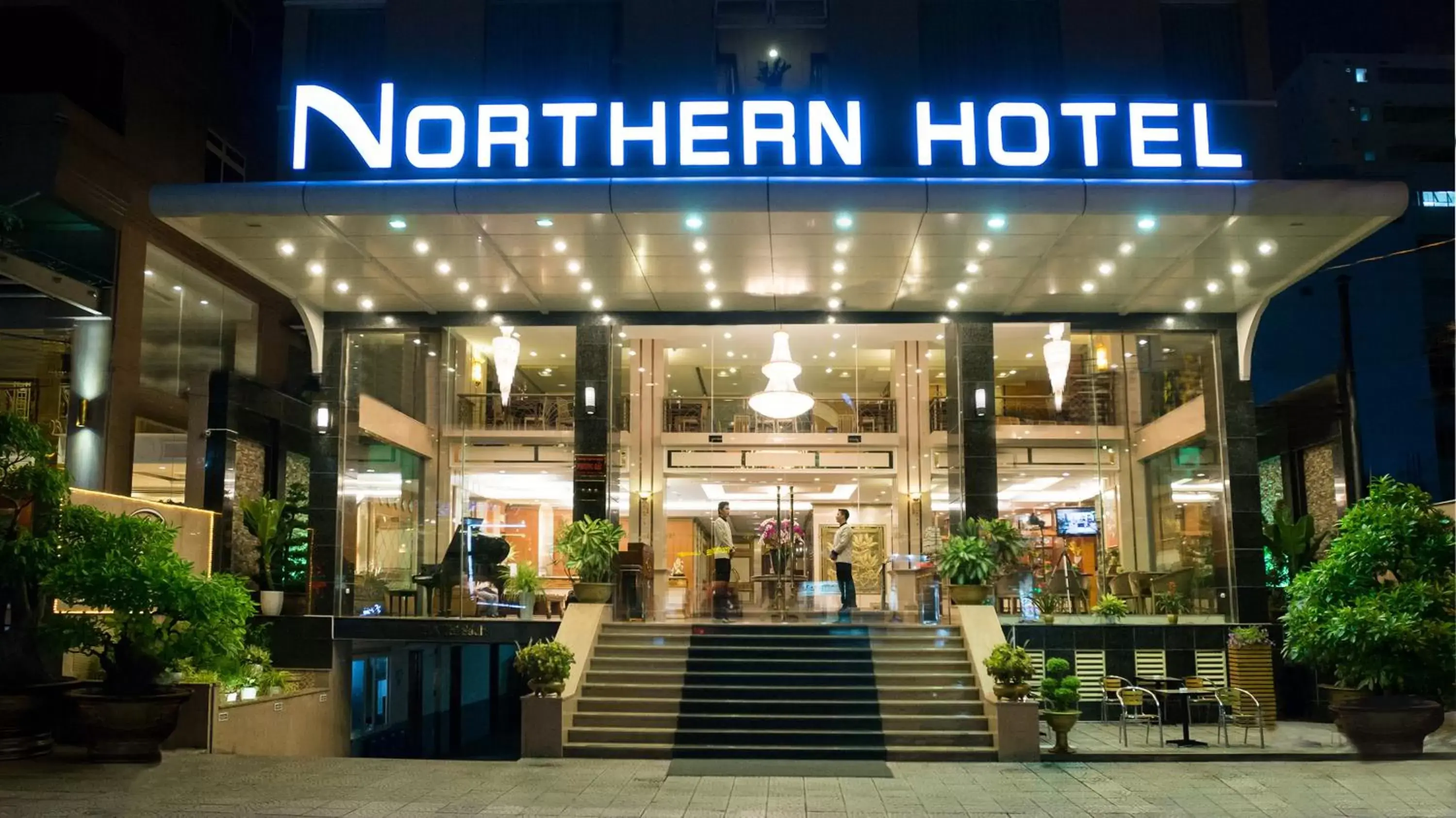 Facade/entrance in Northern Saigon Hotel