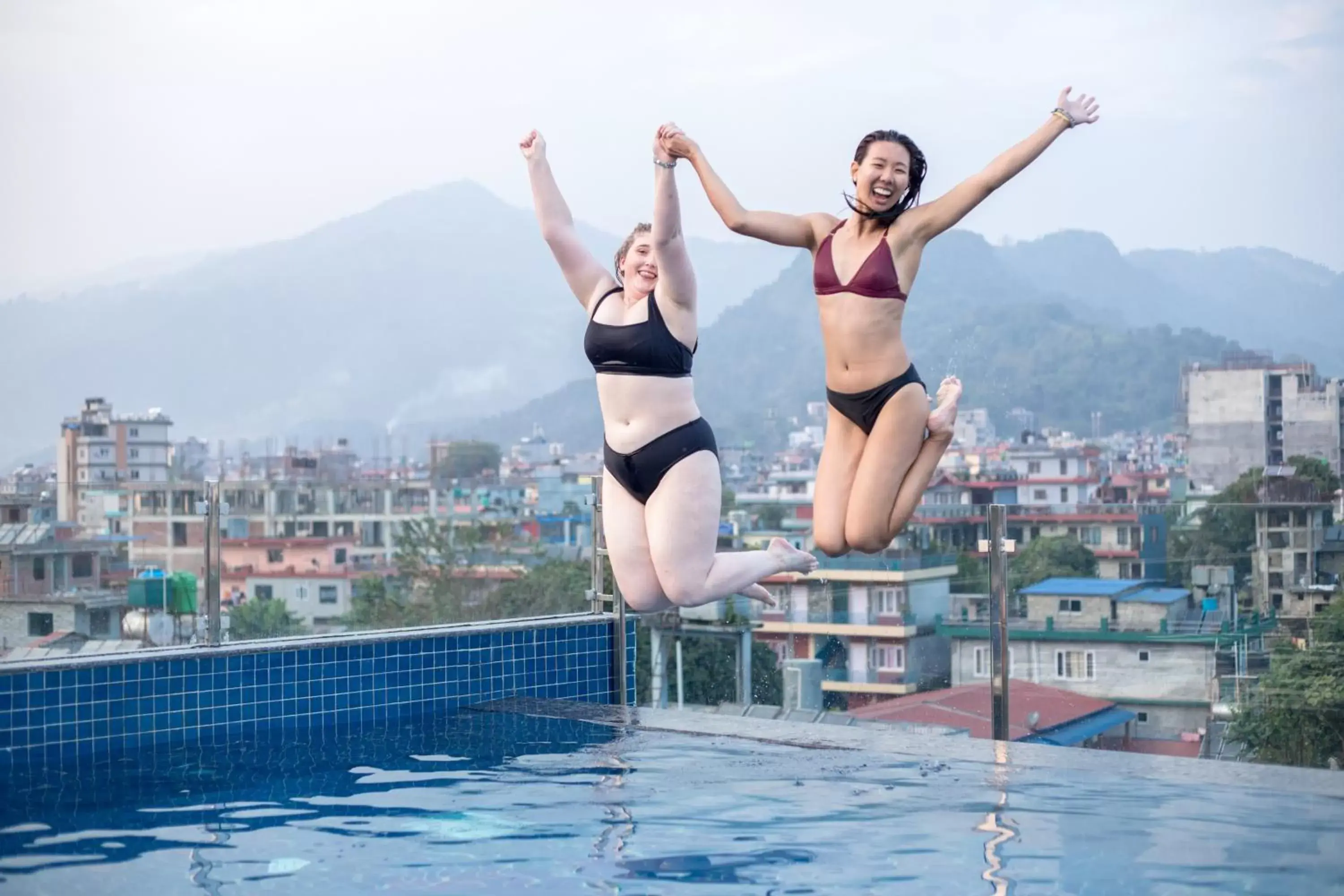 People, Swimming Pool in Dahlia Boutique Hotel