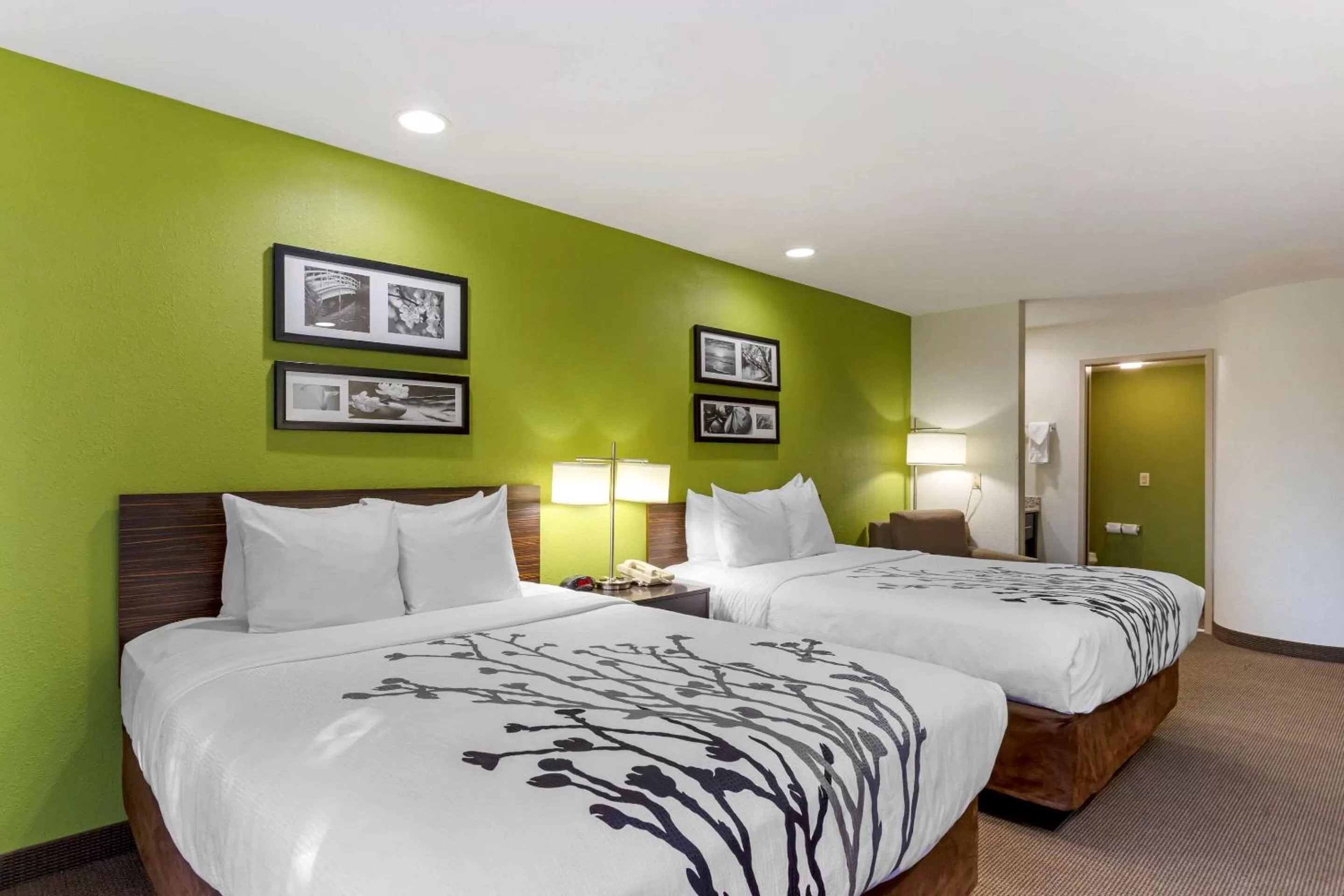 Bedroom, Bed in Sleep Inn Ontario