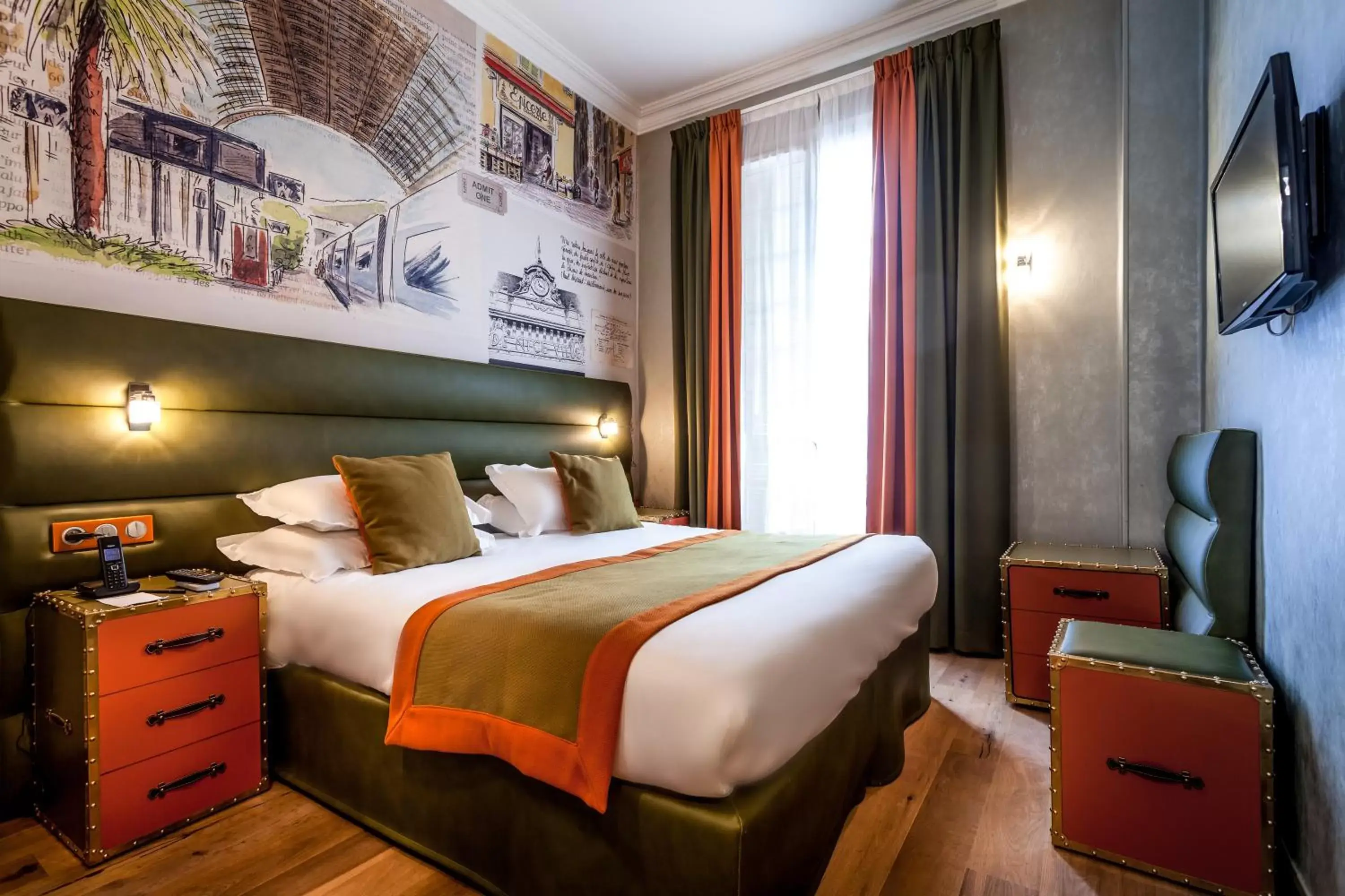 Bedroom, Bed in Nice Excelsior Centre ville by HappyCulture Bedroom, Bed in Nice Excelsior Centre ville by HappyCulture