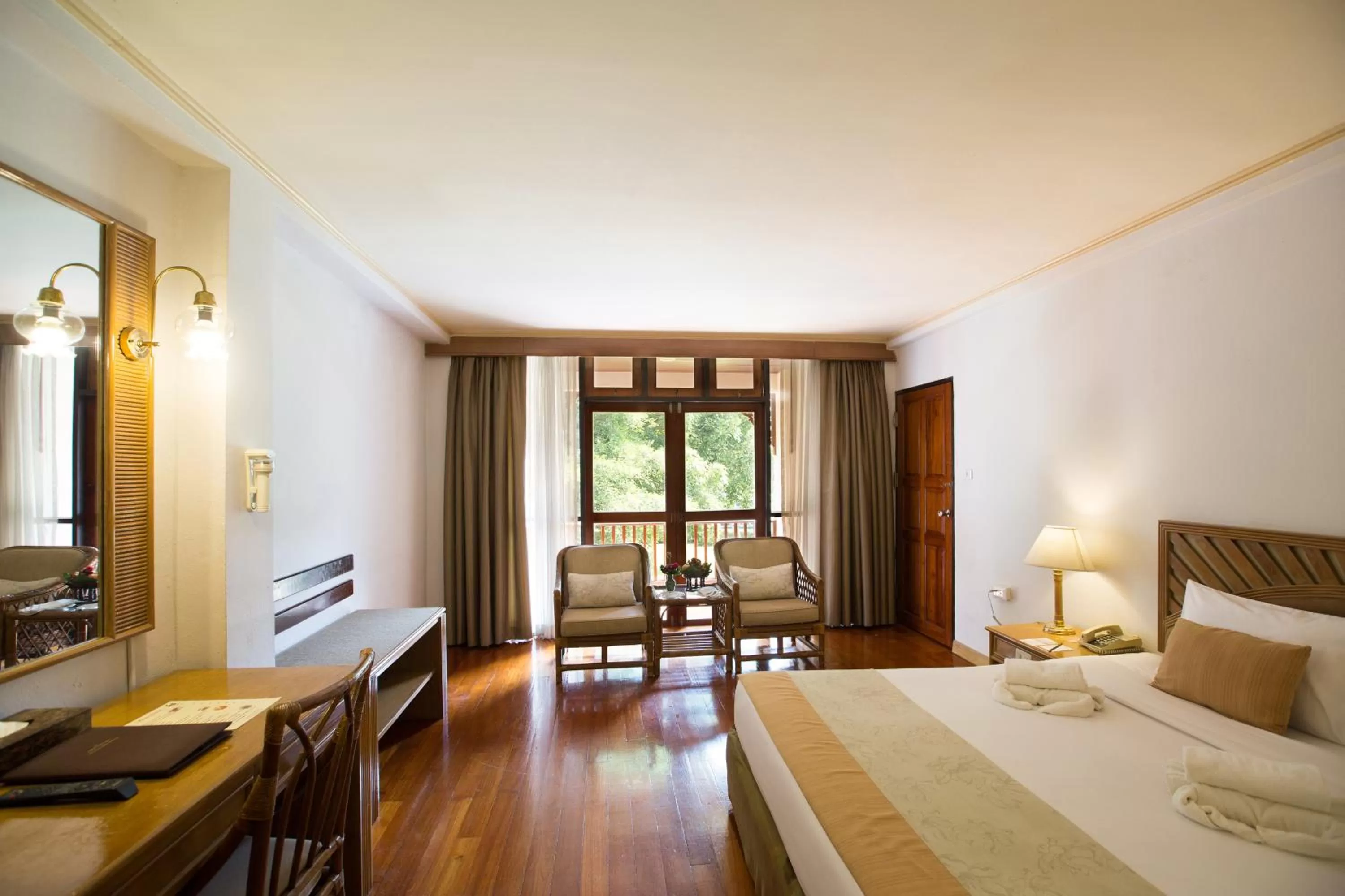 Bed in The Imperial Mae Hong Son Resort