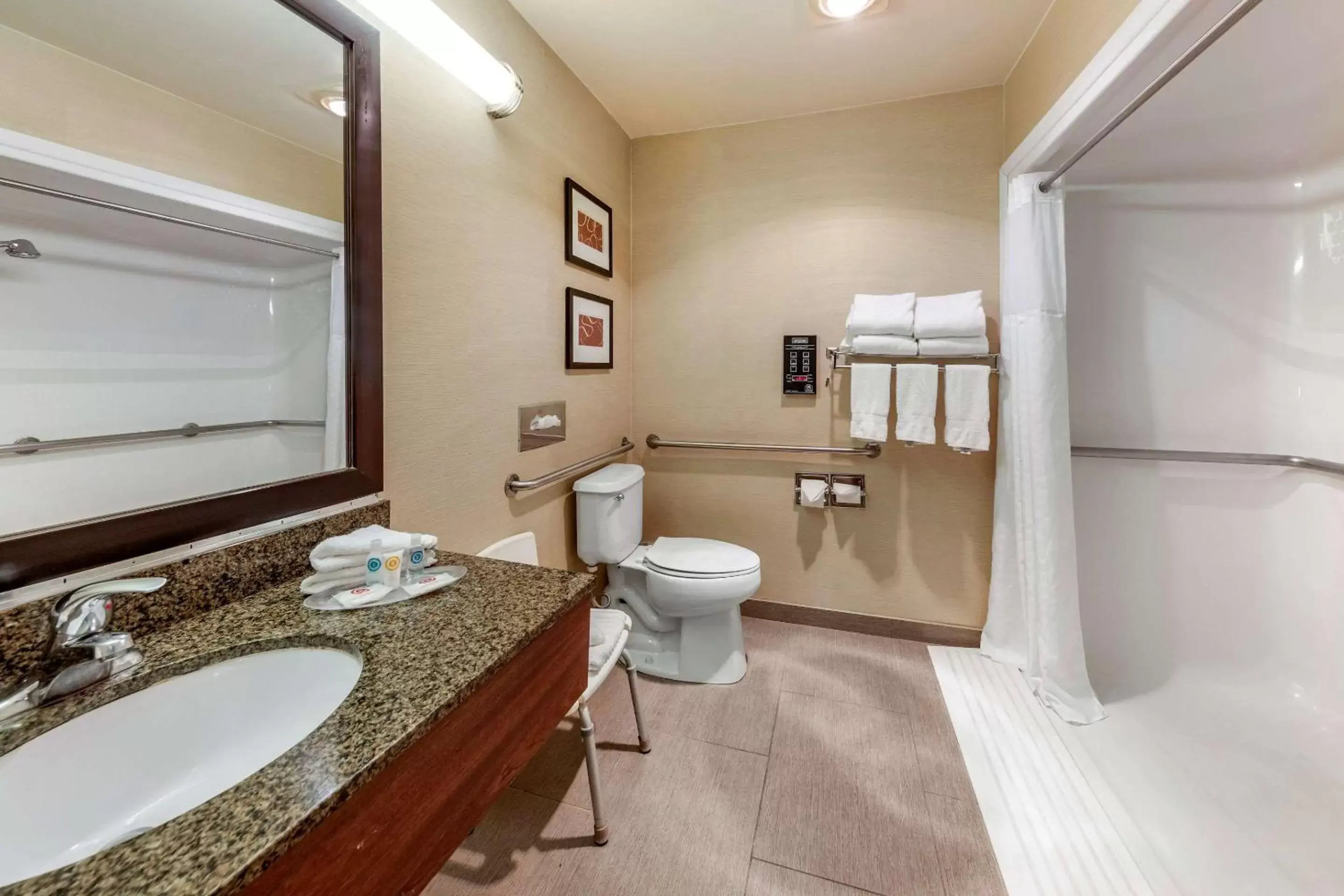 Photo of the whole room, Bathroom in Comfort Suites Near Six Flags Magic Mountain