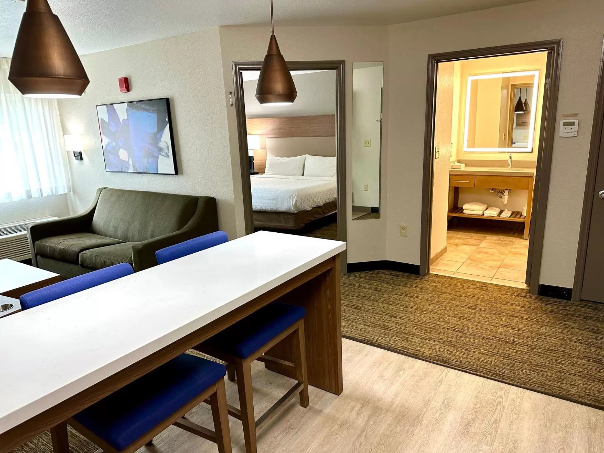 Photo of the whole room, Bed in Candlewood Suites Savannah Airport by IHG