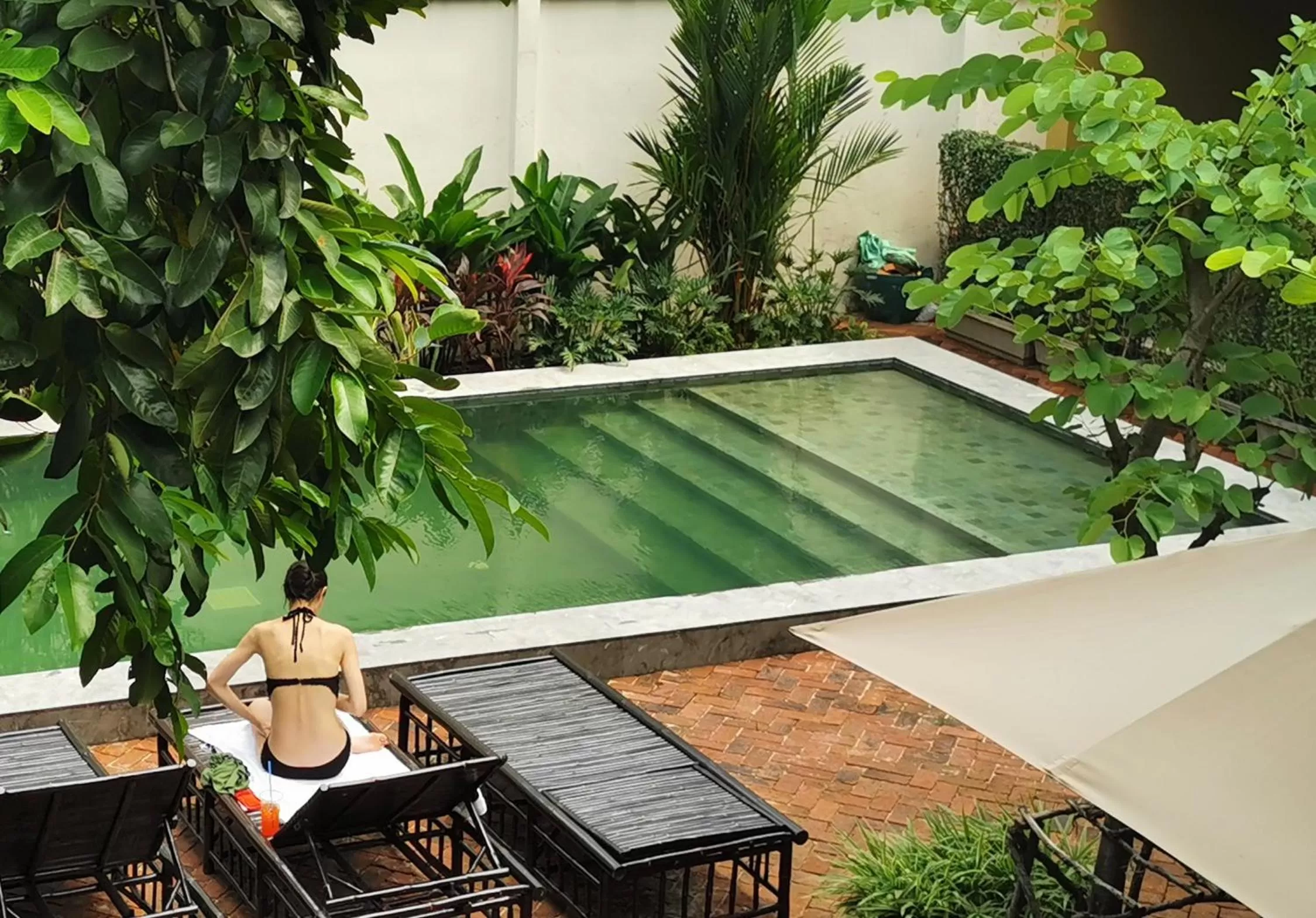 Pool view in Villa Bangkok