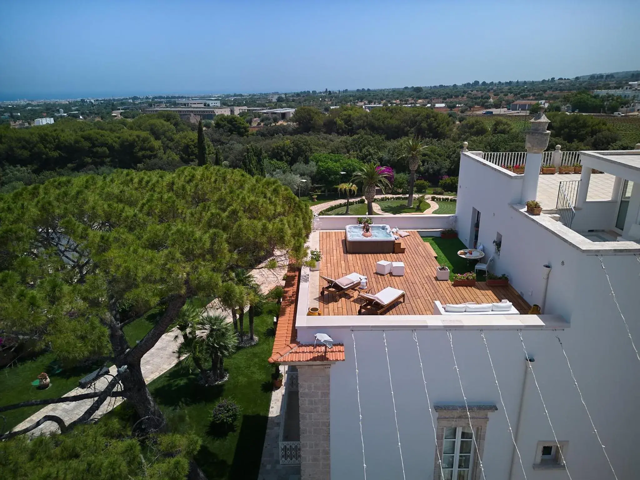 Balcony/Terrace, Bird's-eye View in San Tommaso Hotel