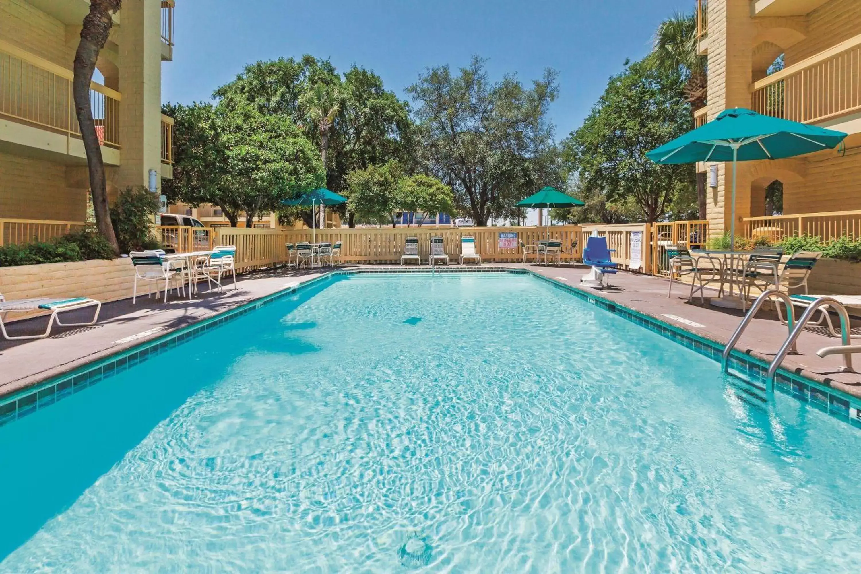 Pool view, Swimming Pool in Super 8 by Wyndham San Antonio Near SeaWorld Ingram Park