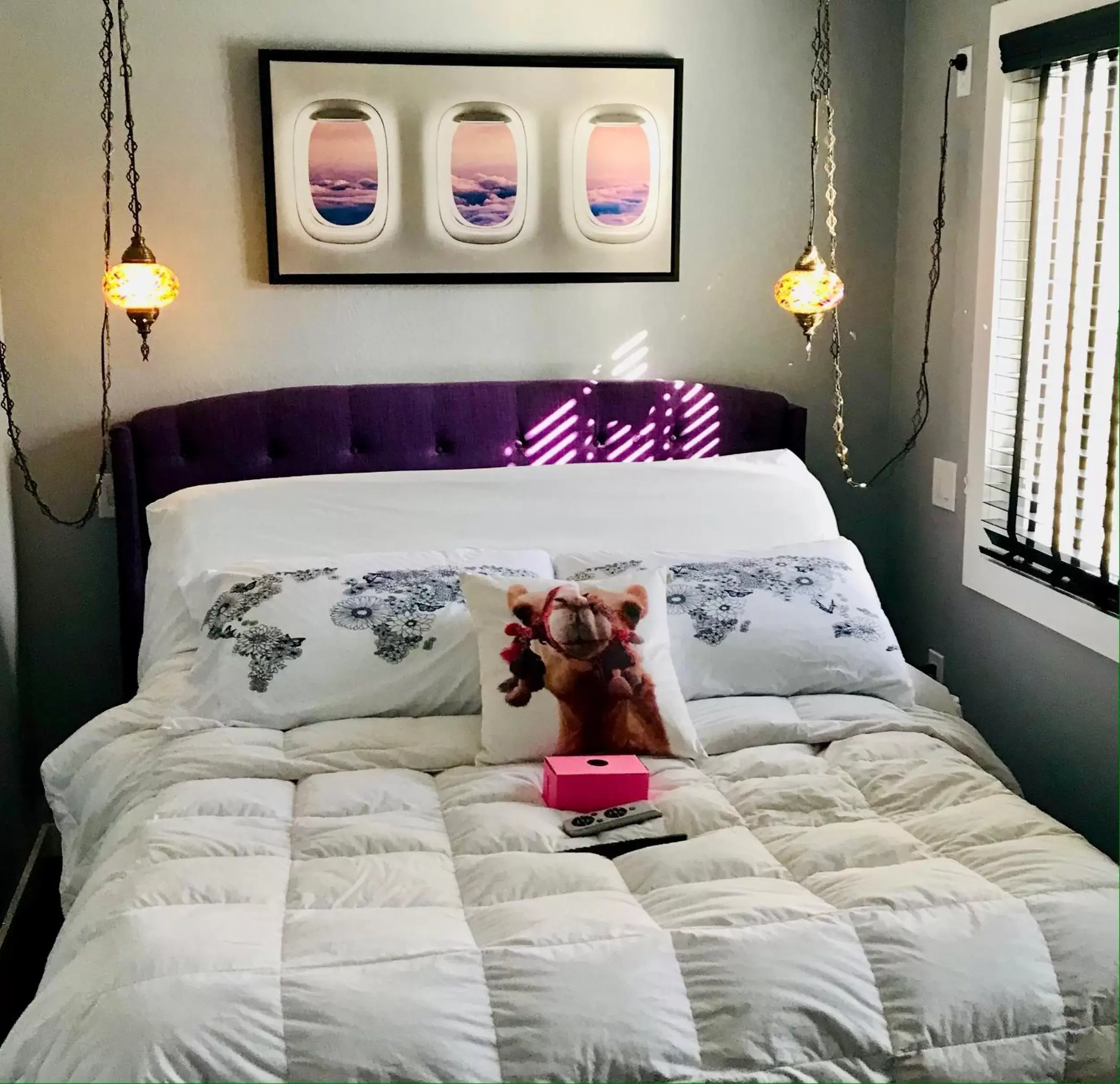 Bed in EO Bungalows, Black Hills