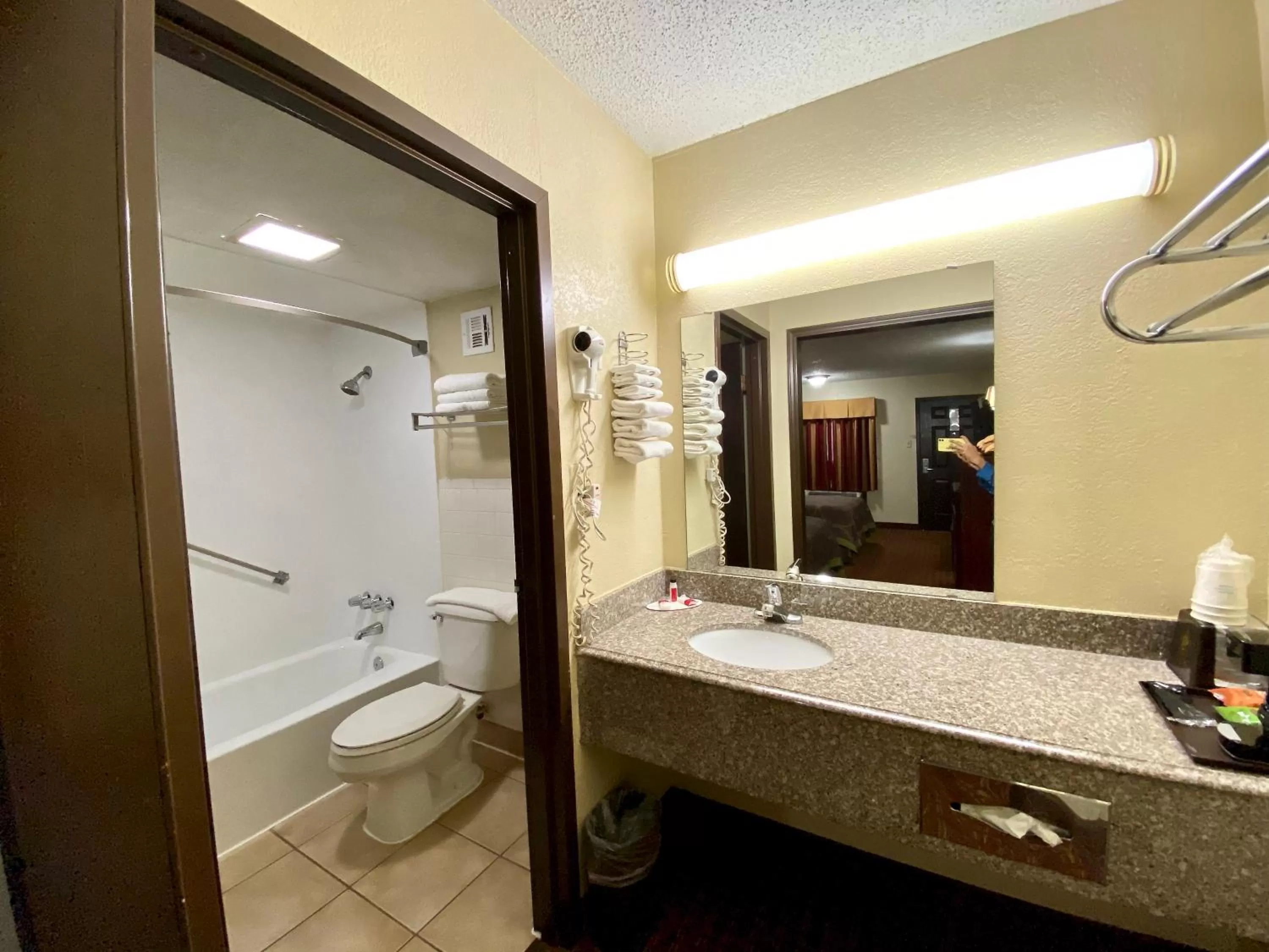 Bathroom in Super 8 by Wyndham Shawnee