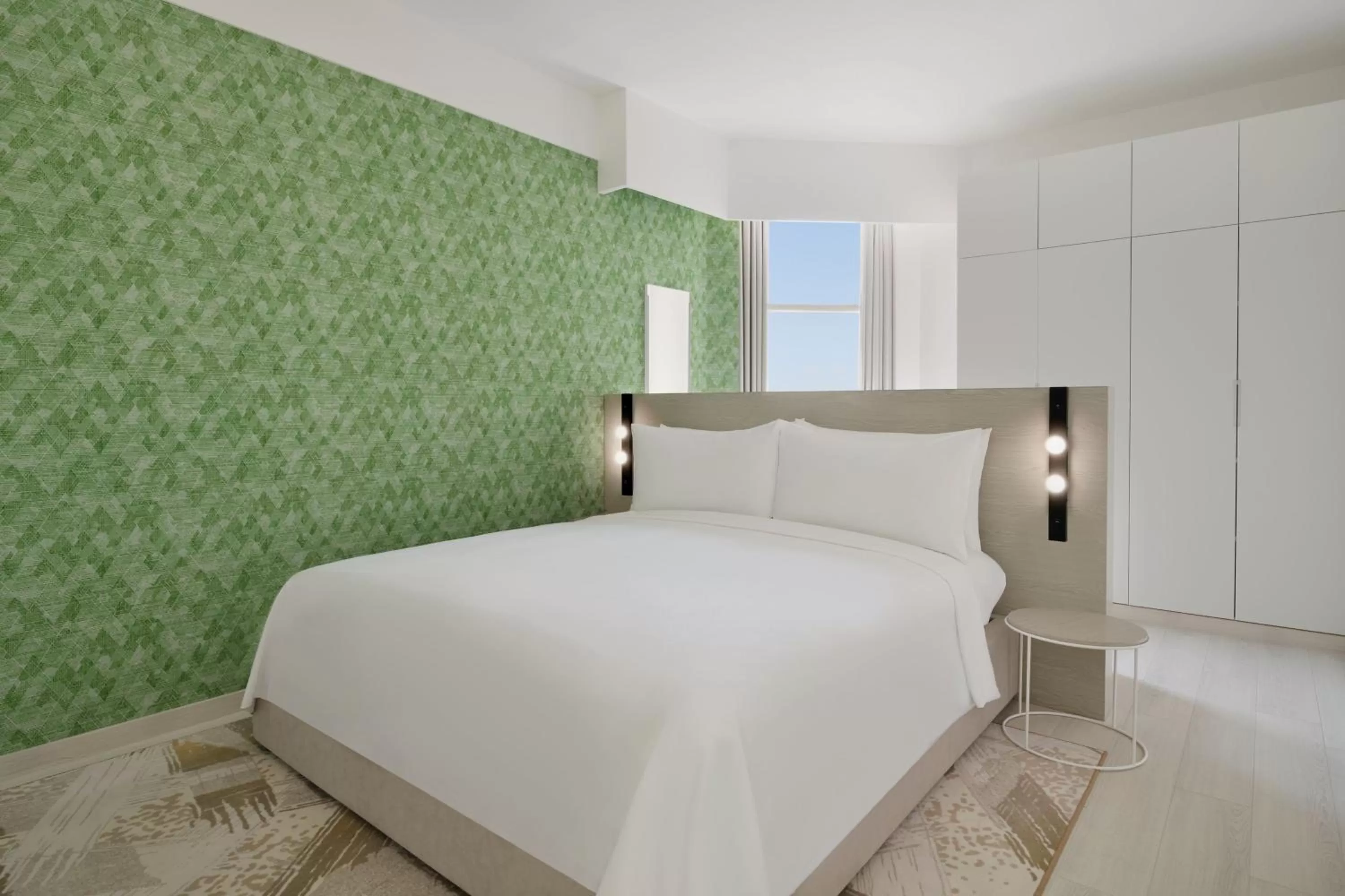 Bedroom, Bed in Element by Westin West Bay Doha