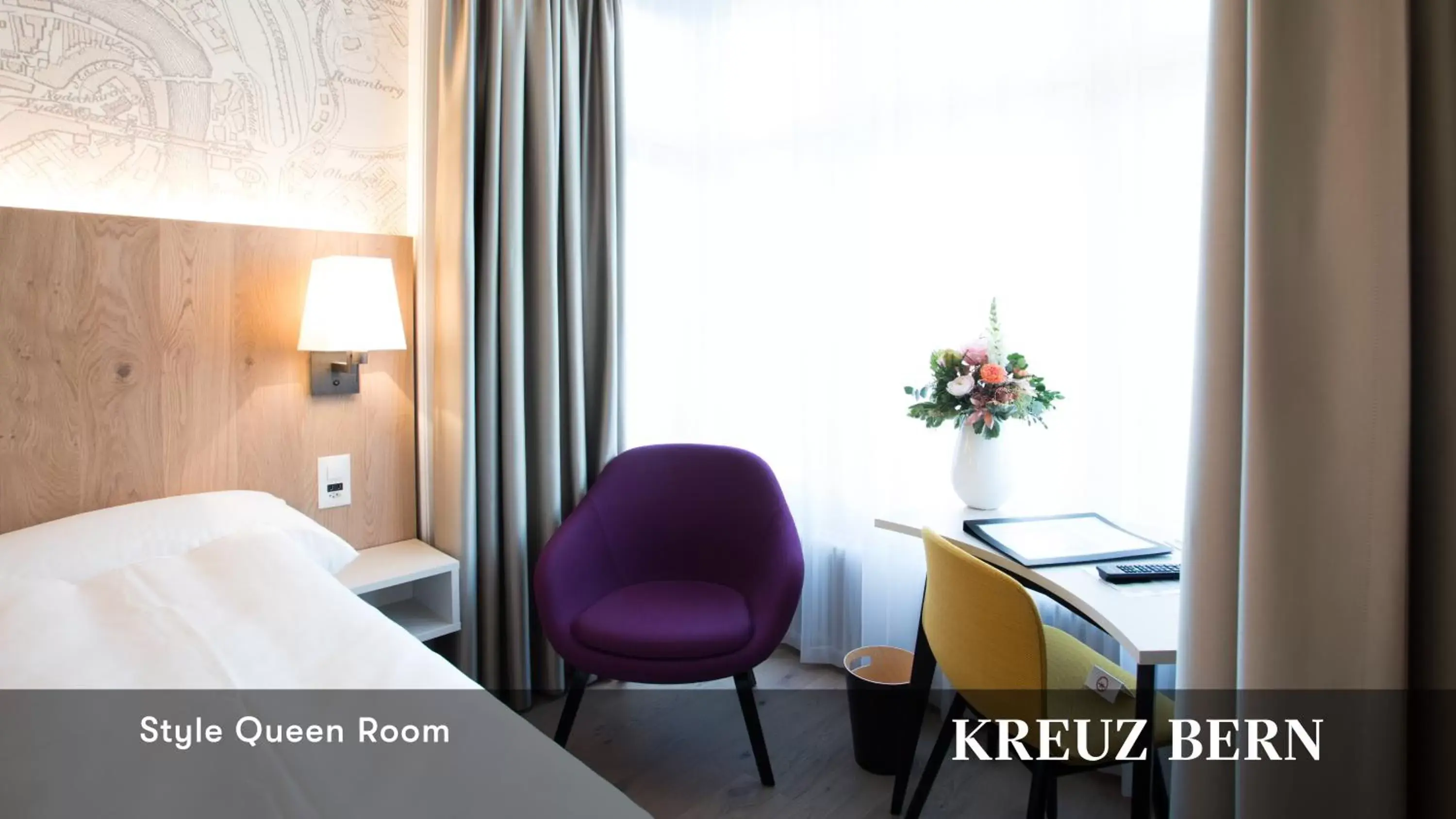 Photo of the whole room in Kreuz Bern Modern City Hotel