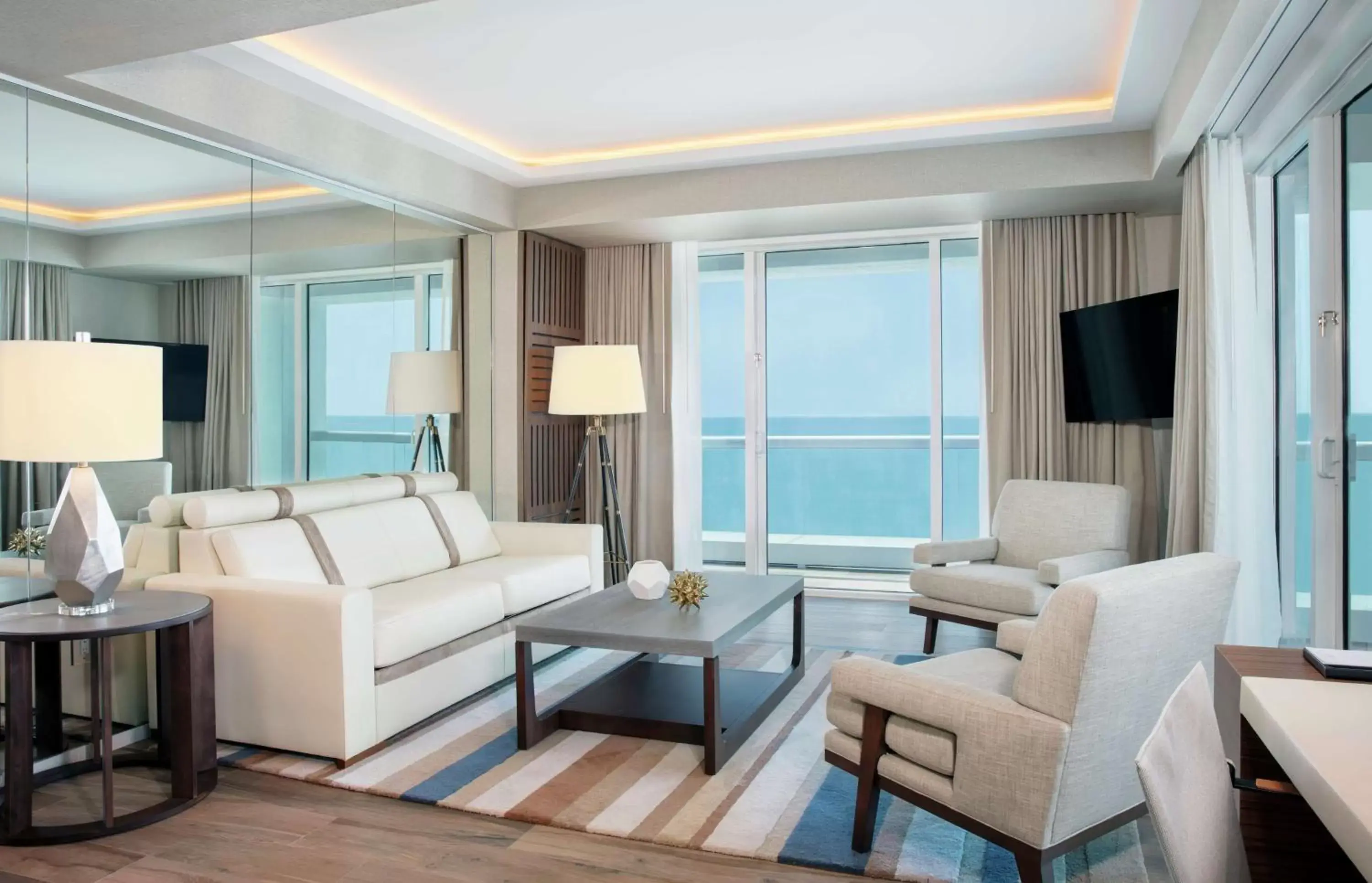 Living room, Seating Area in Conrad Fort Lauderdale Beach