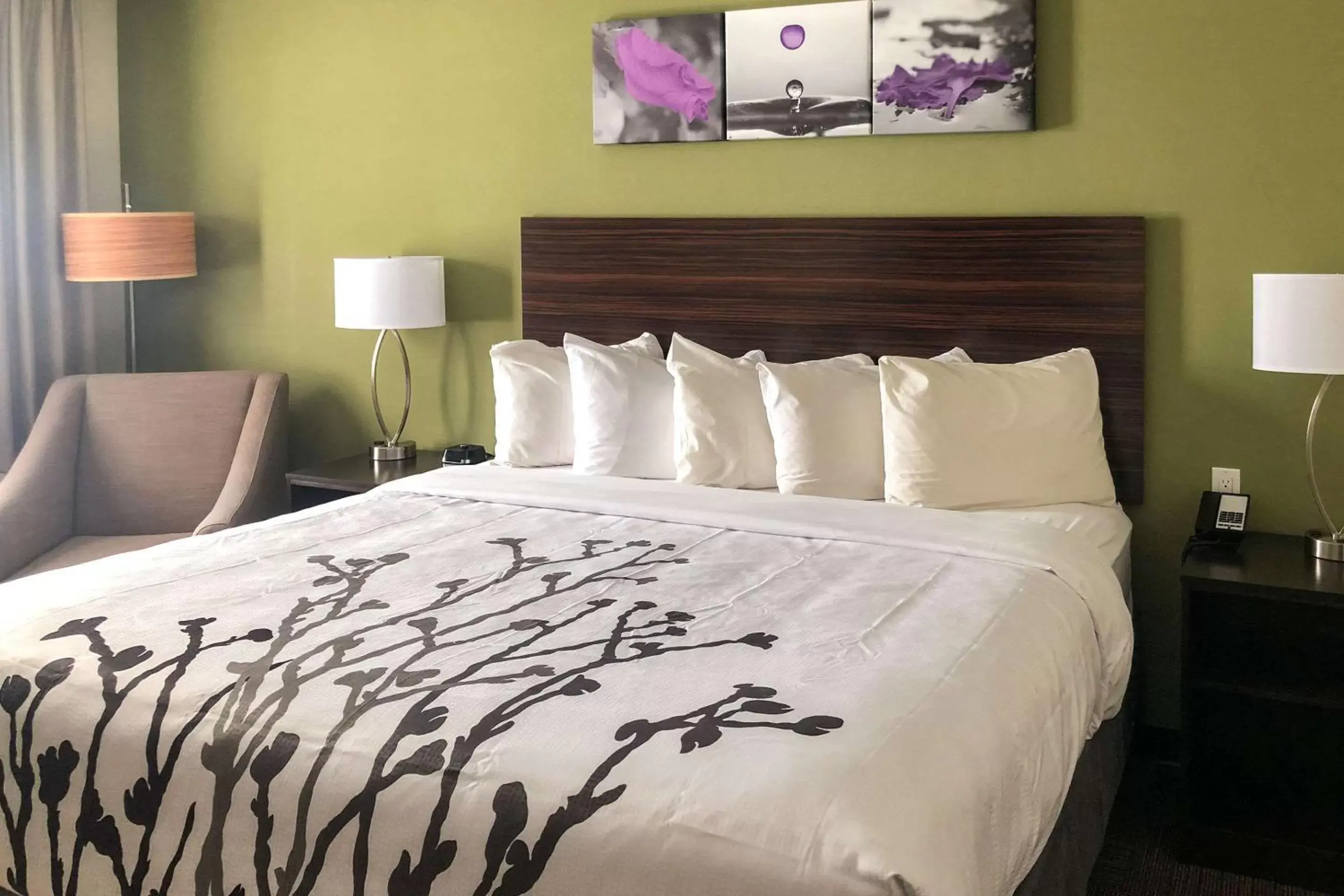 Bed in Sleep Inn & Suites Quebec City East