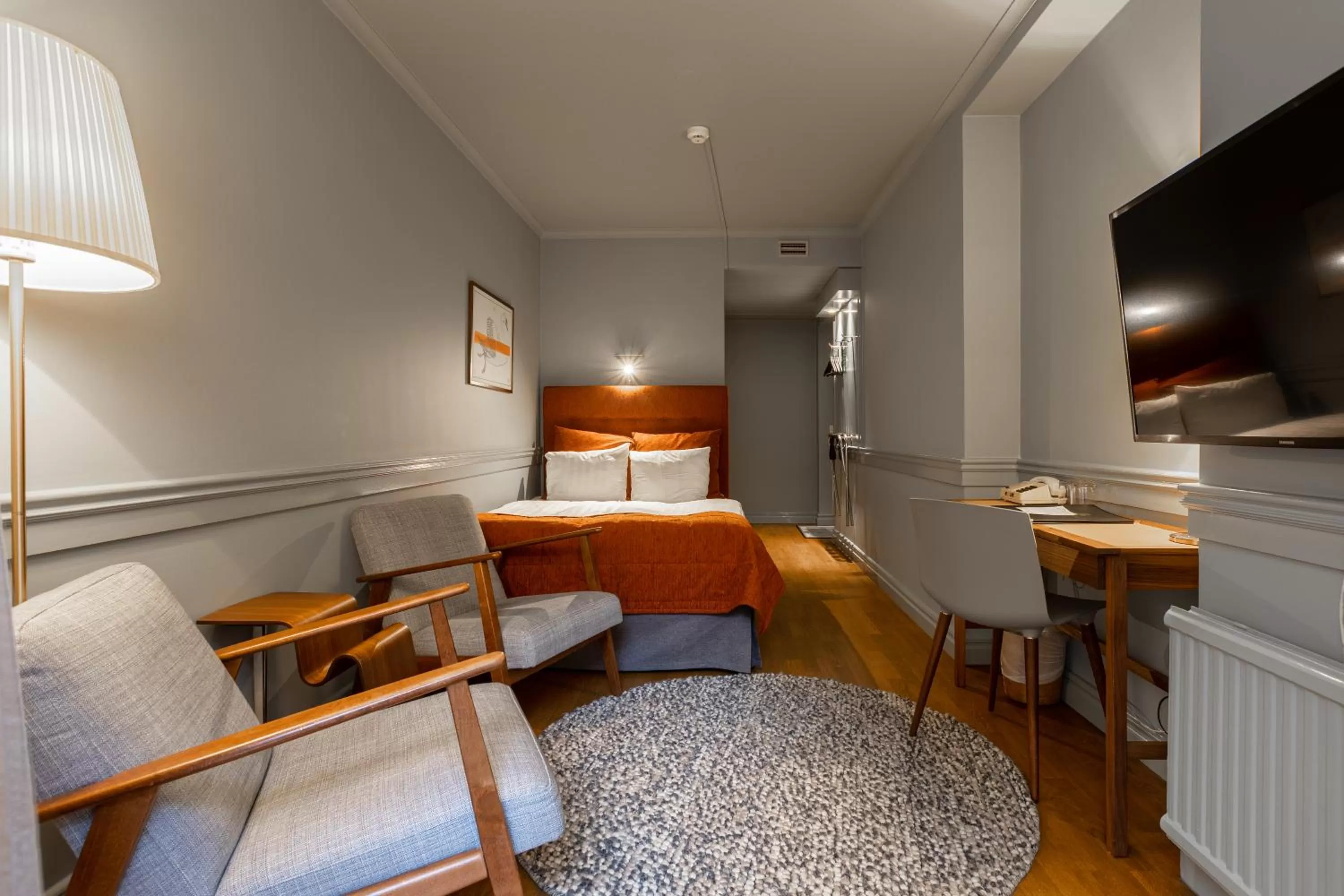 Bed in Hotel Poseidon