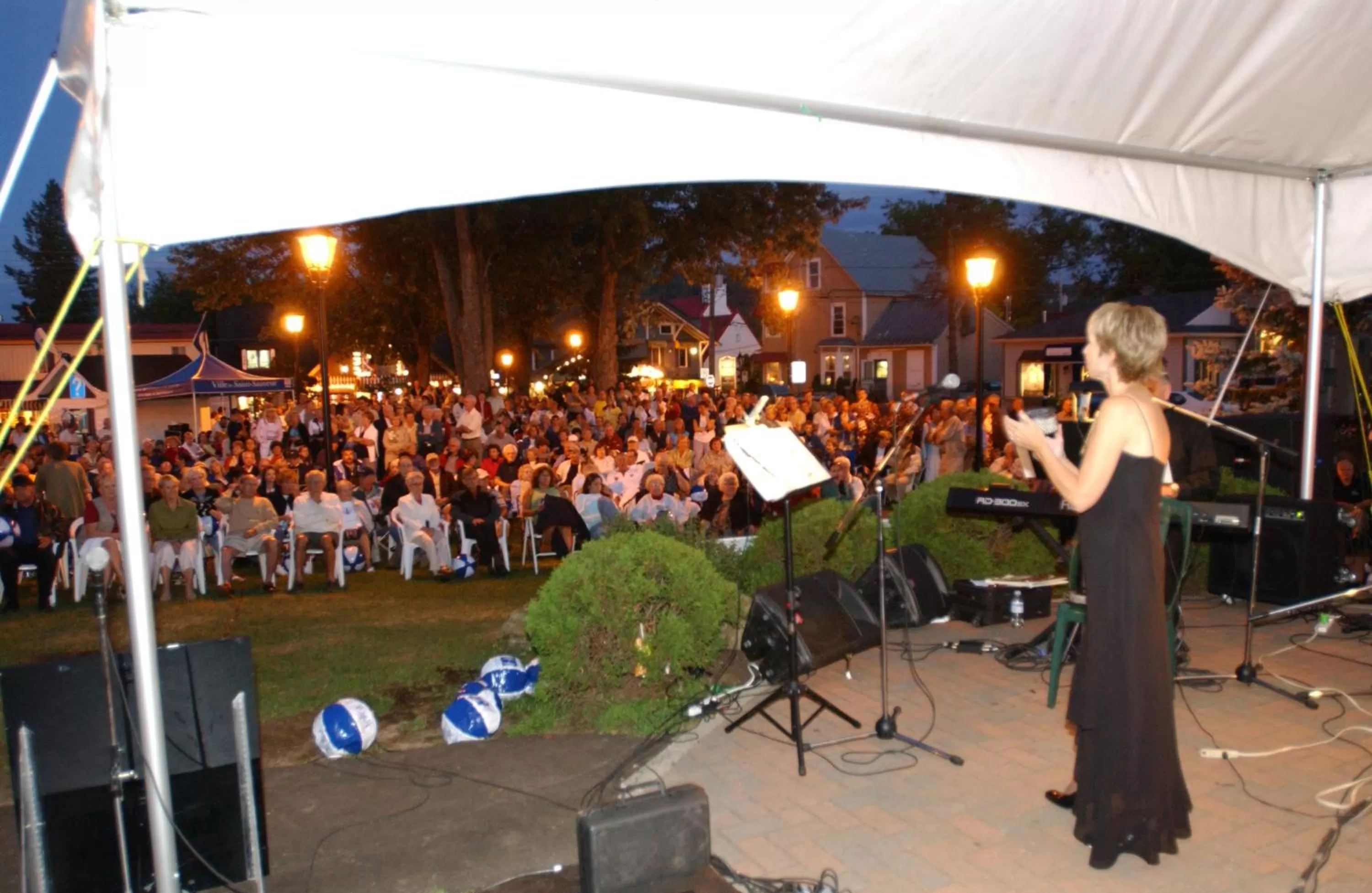 Evening entertainment in Motel Le JoliBourg