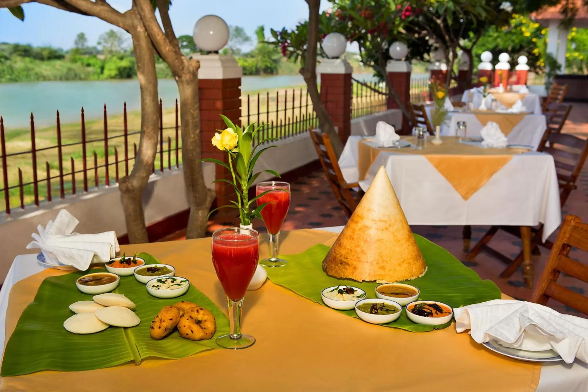 Breakfast, Restaurant/Places to Eat in GReaT Trails Riverview Thanjavur By GRT Hotels