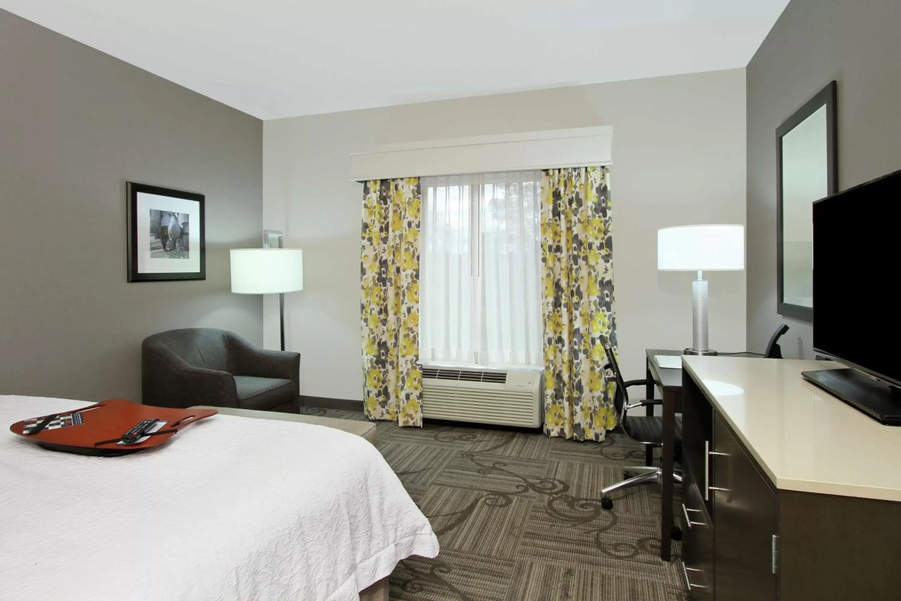 Bedroom, TV/Entertainment Center in Hampton Inn & Suites Columbus/University Area