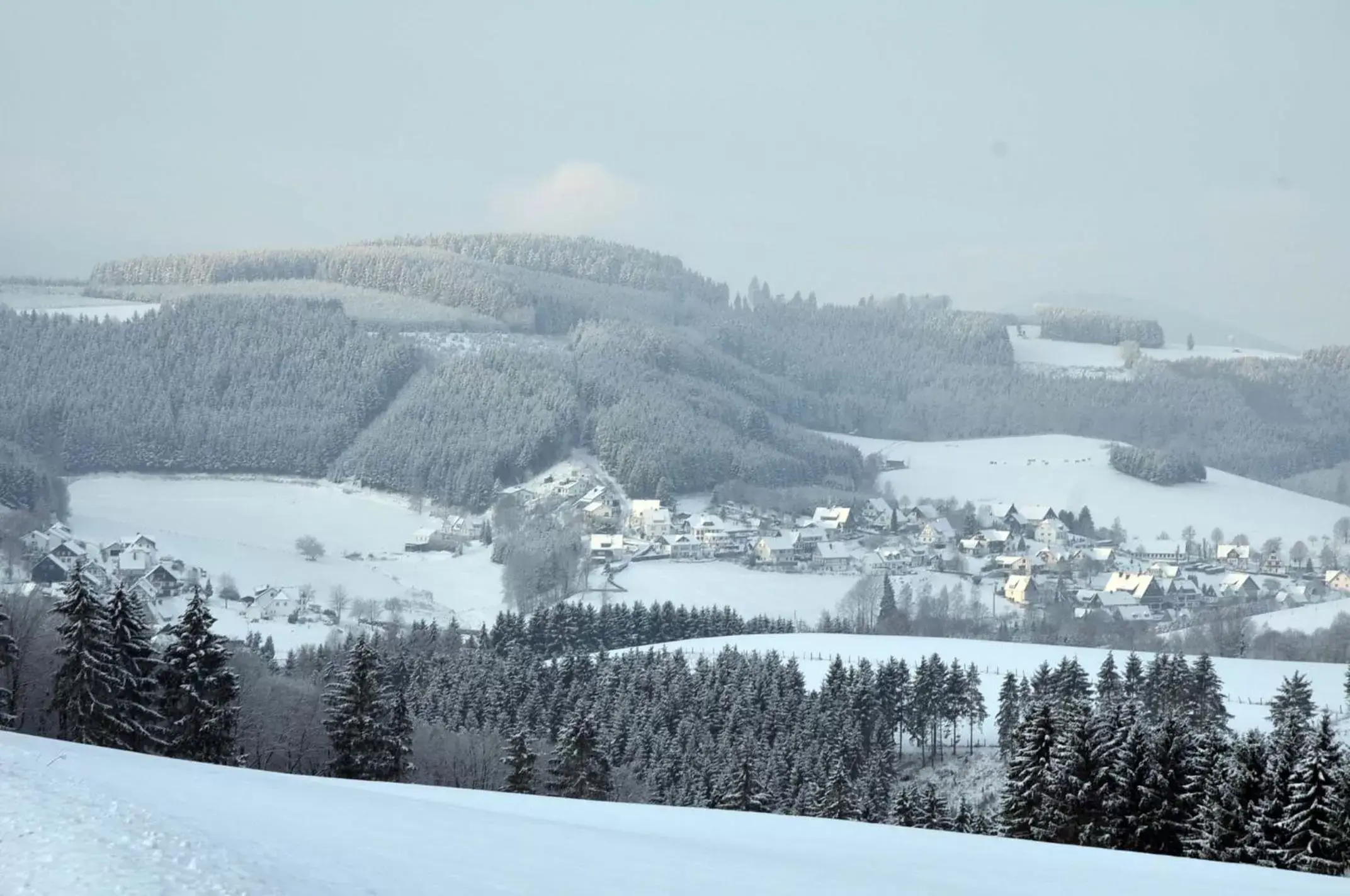 Winter in Berghotel Hoher Knochen