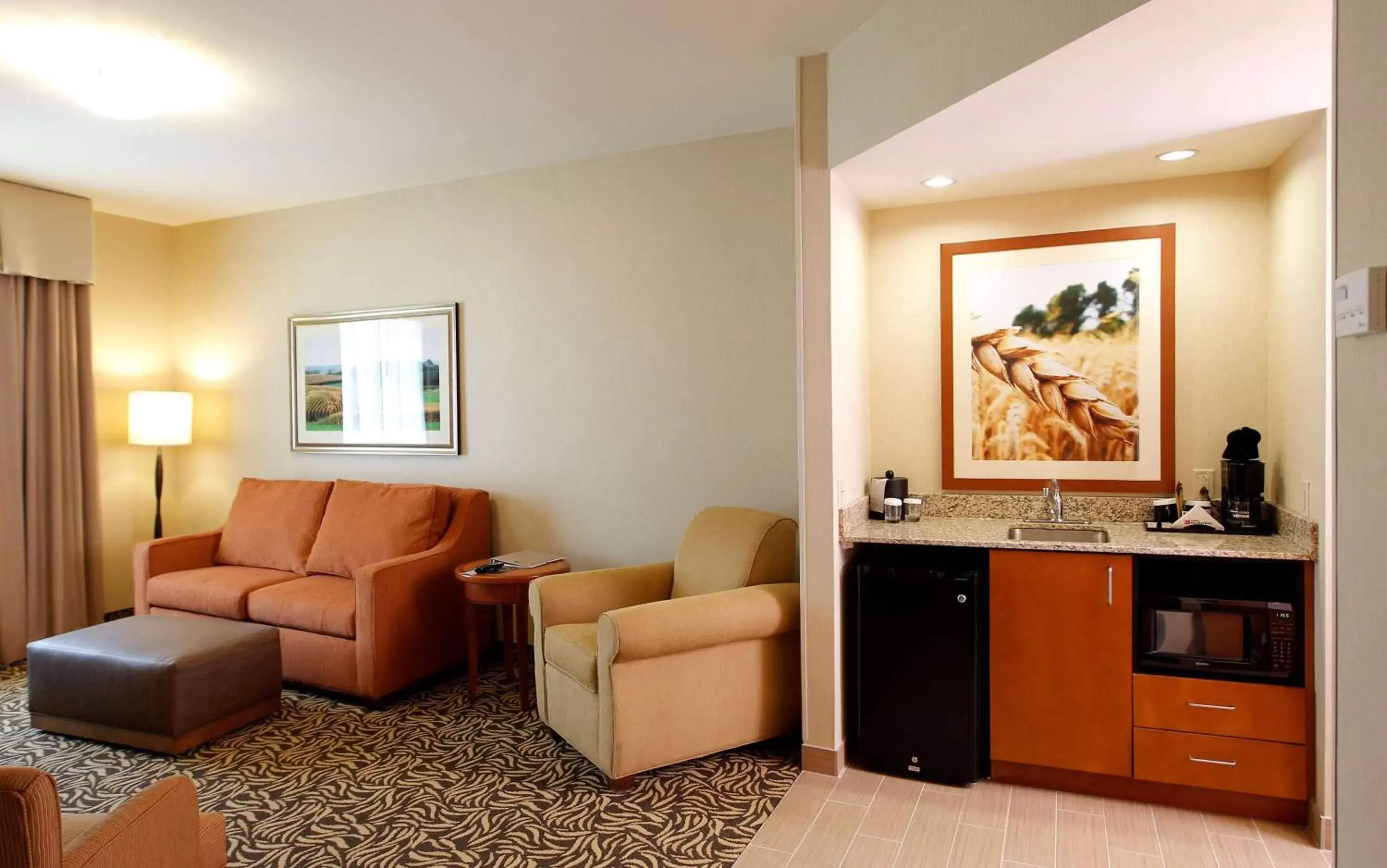 Living room, Seating Area in Hilton Garden Inn Cedar Falls Conference Center