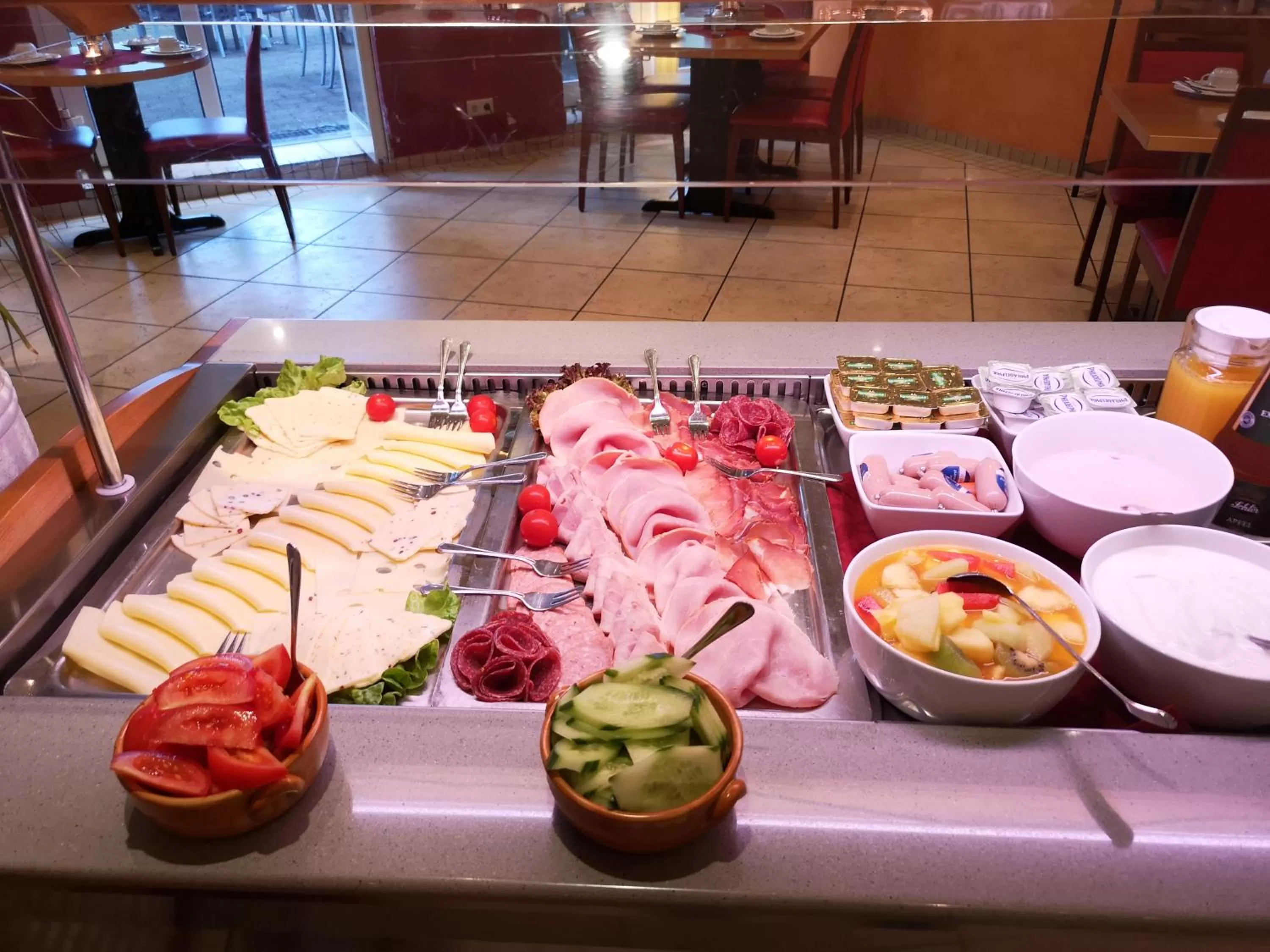 Buffet breakfast in Tuniberg Restaurant Hotel
