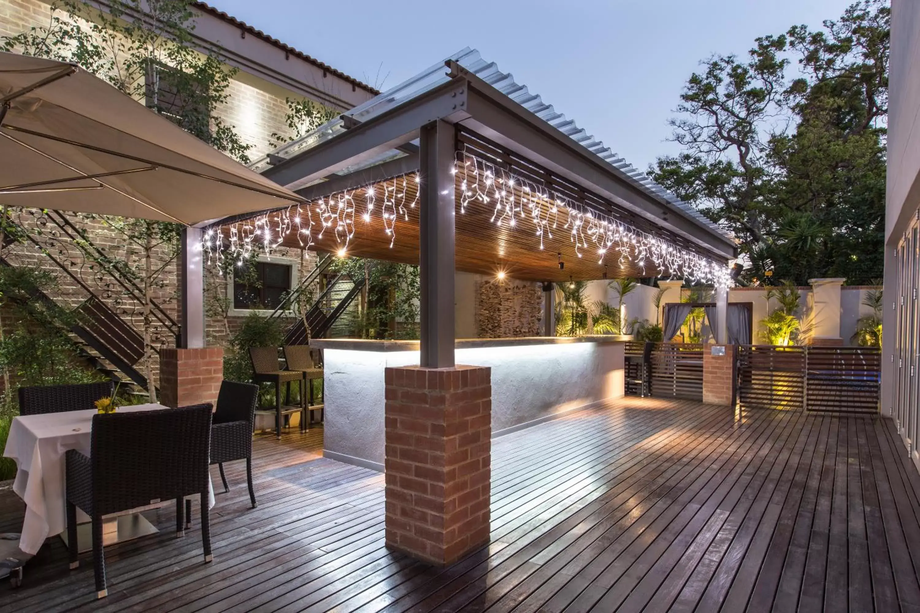 Patio in Menlyn Boutique Hotel