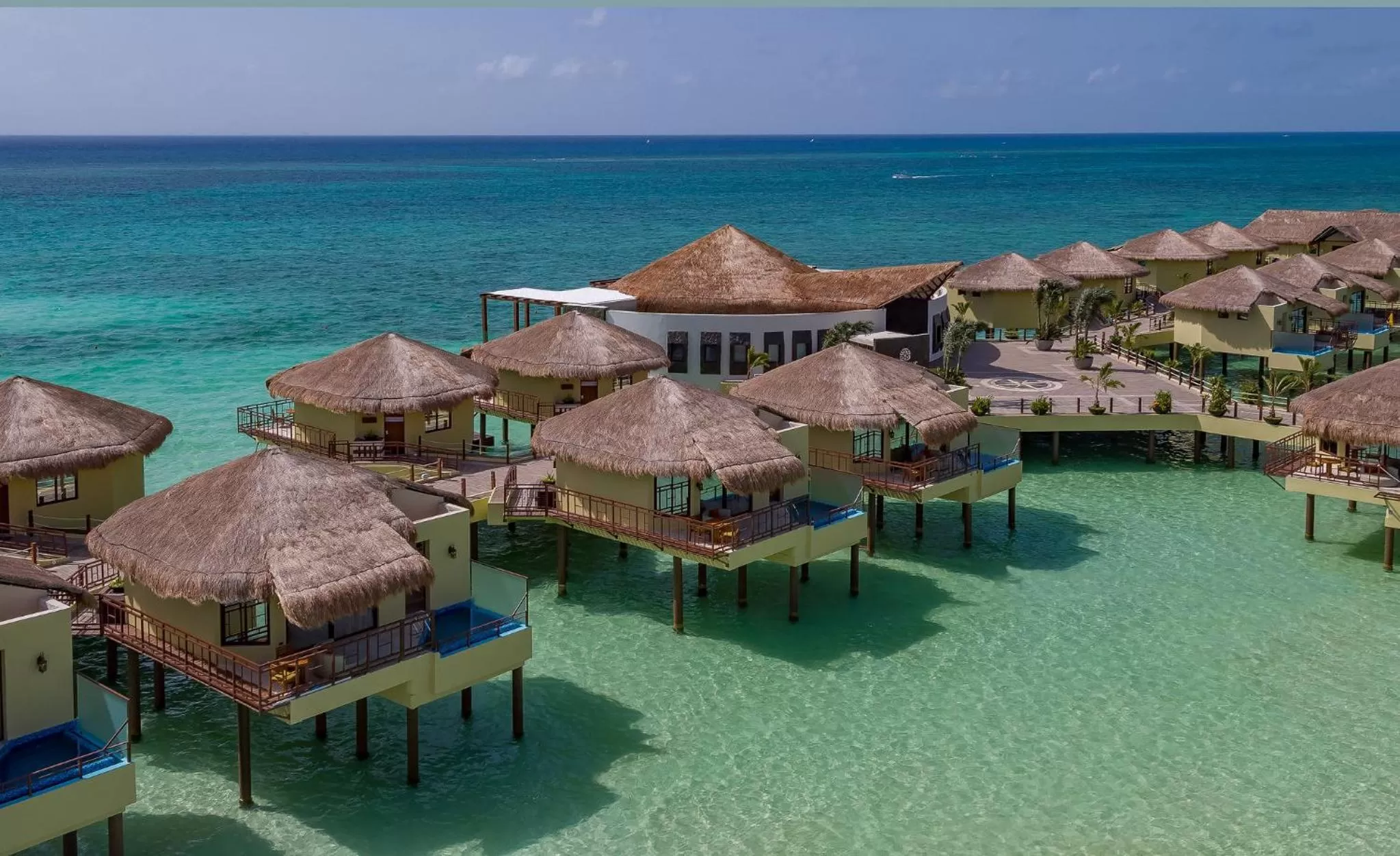 Area and facilities, Bird's-eye View in Palafitos Overwater Bungalows at El Dorado Maroma, Gourmet All Inclusive by Karisma - Adults Only