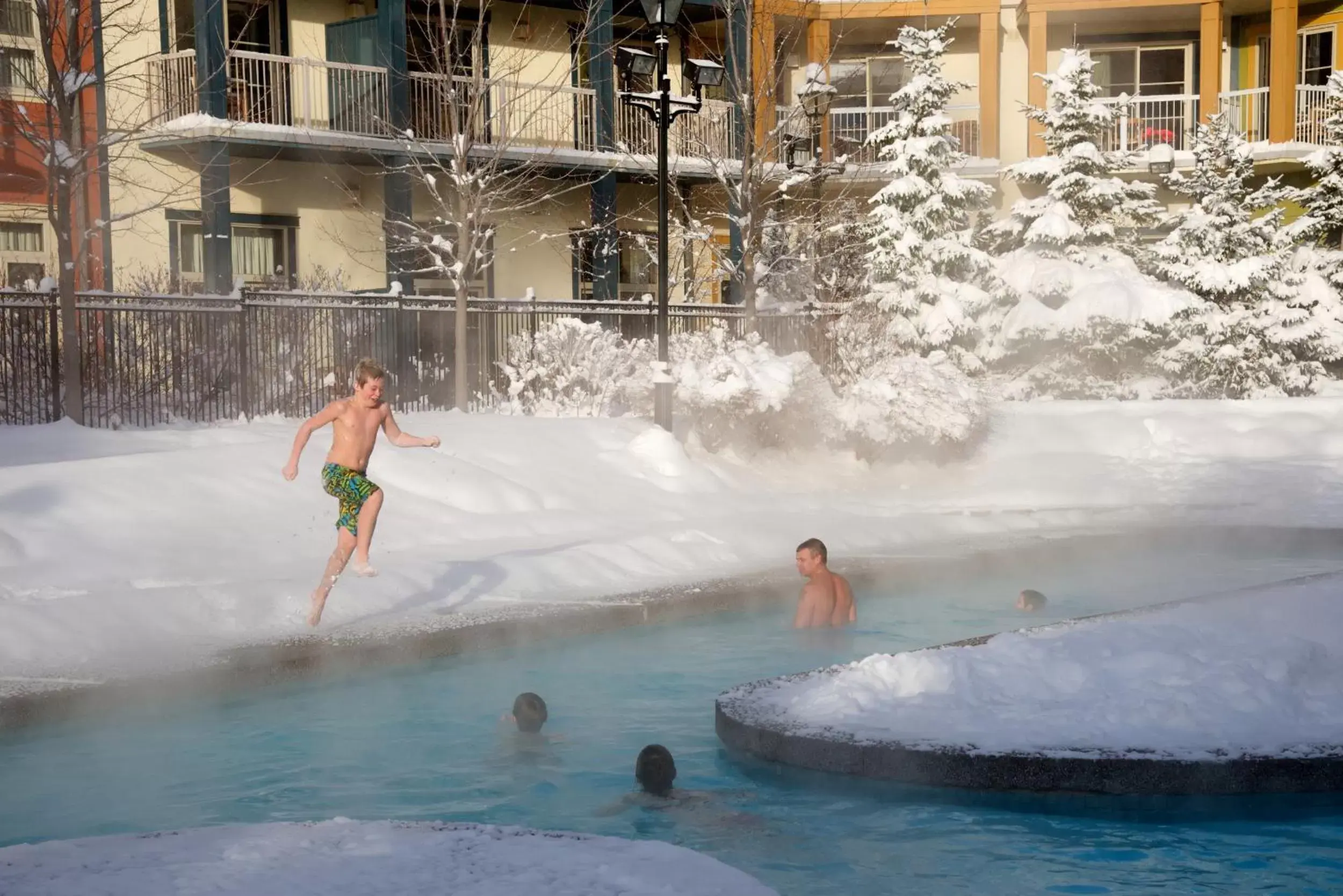 Winter, Swimming Pool in Blue Mountain Resort Mosaic Suites