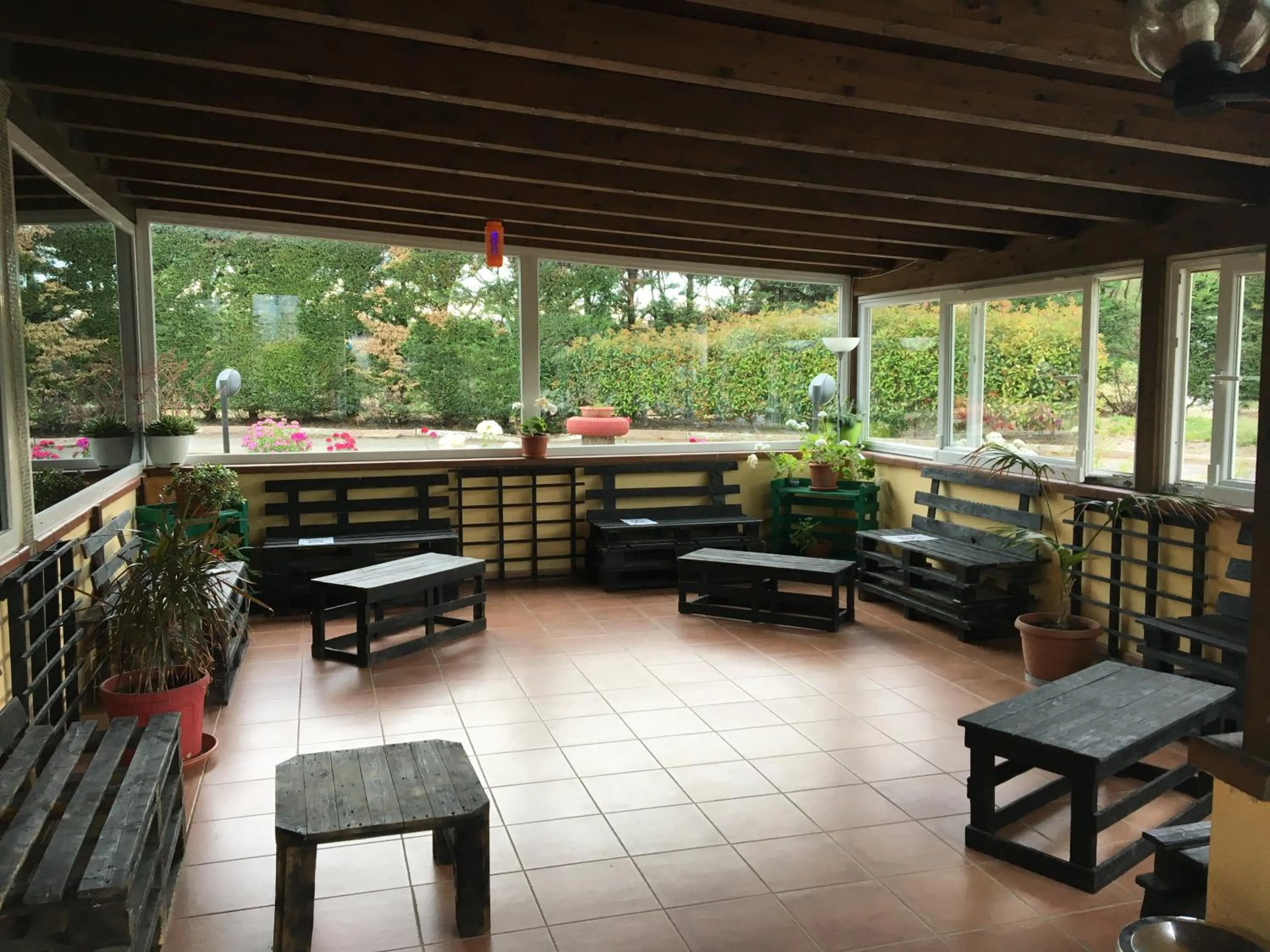 Patio in Hotel Conte Luna