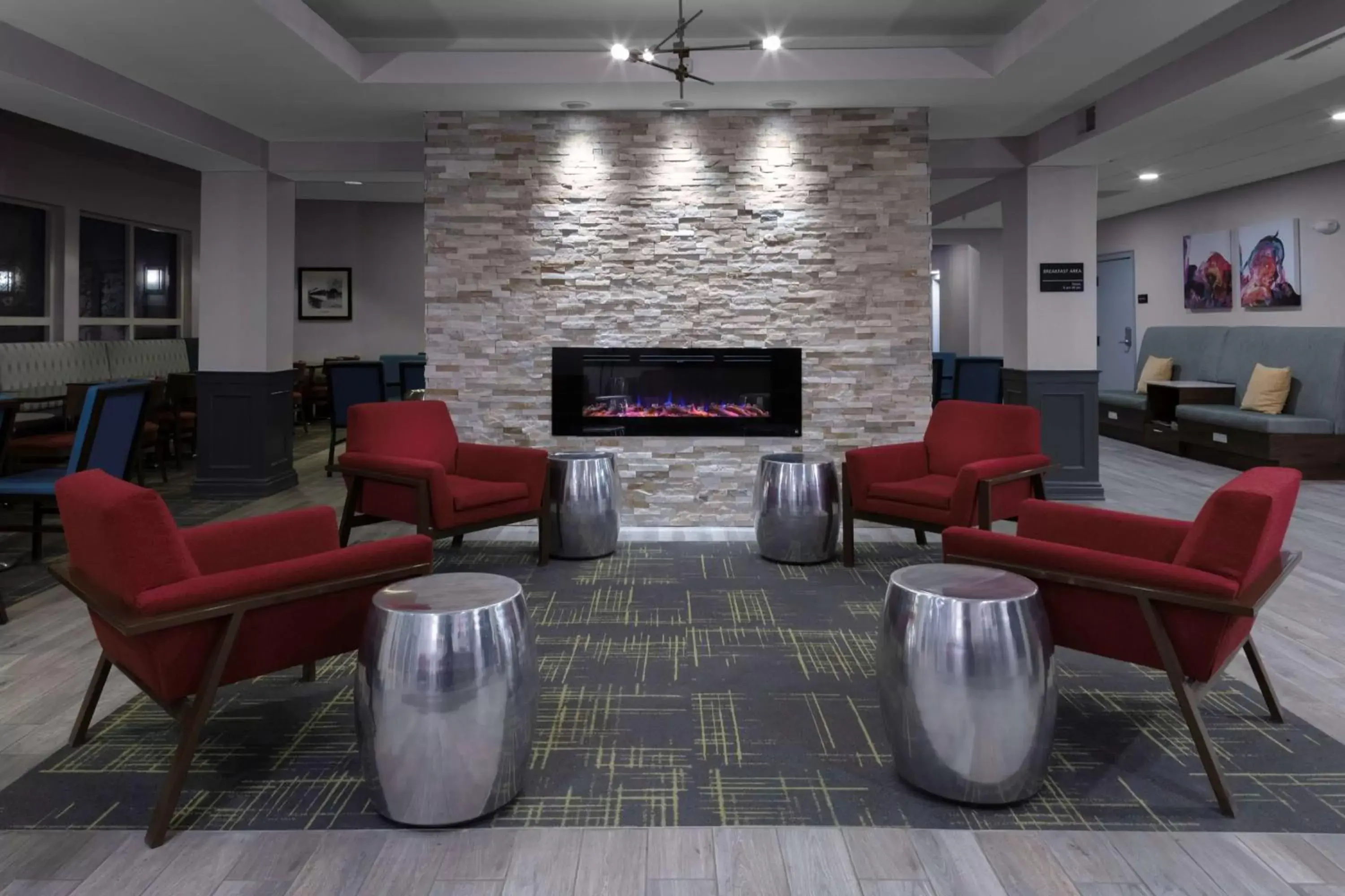 Lobby or reception in Hampton Inn by Hilton Concord/Bow Lobby or reception in Hampton Inn by Hilton Concord/Bow